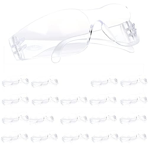 3M Safety Glasses, Virtua 11228, Pack of 100, ANSI Z87, Unisex, Clear Lens, Clear Frame, Economical Eyewear Option, Lightweight, UVA, UVB, UVC