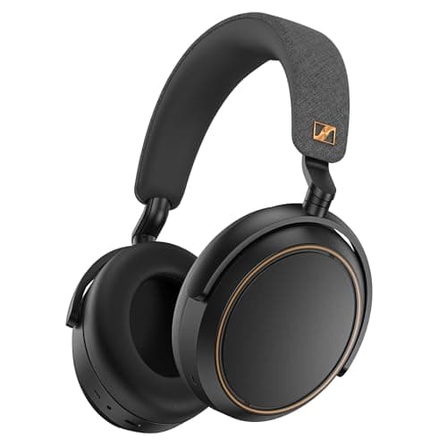 Sennheiser MOMENTUM 4 Wireless Noise Cancelling Headphones - Bluetooth Headset for Crystal-Clear Calls, Adaptive Noise Cancellation, Over-Ear Headphones, 60h Battery Life, Folding Design, Black/Copper