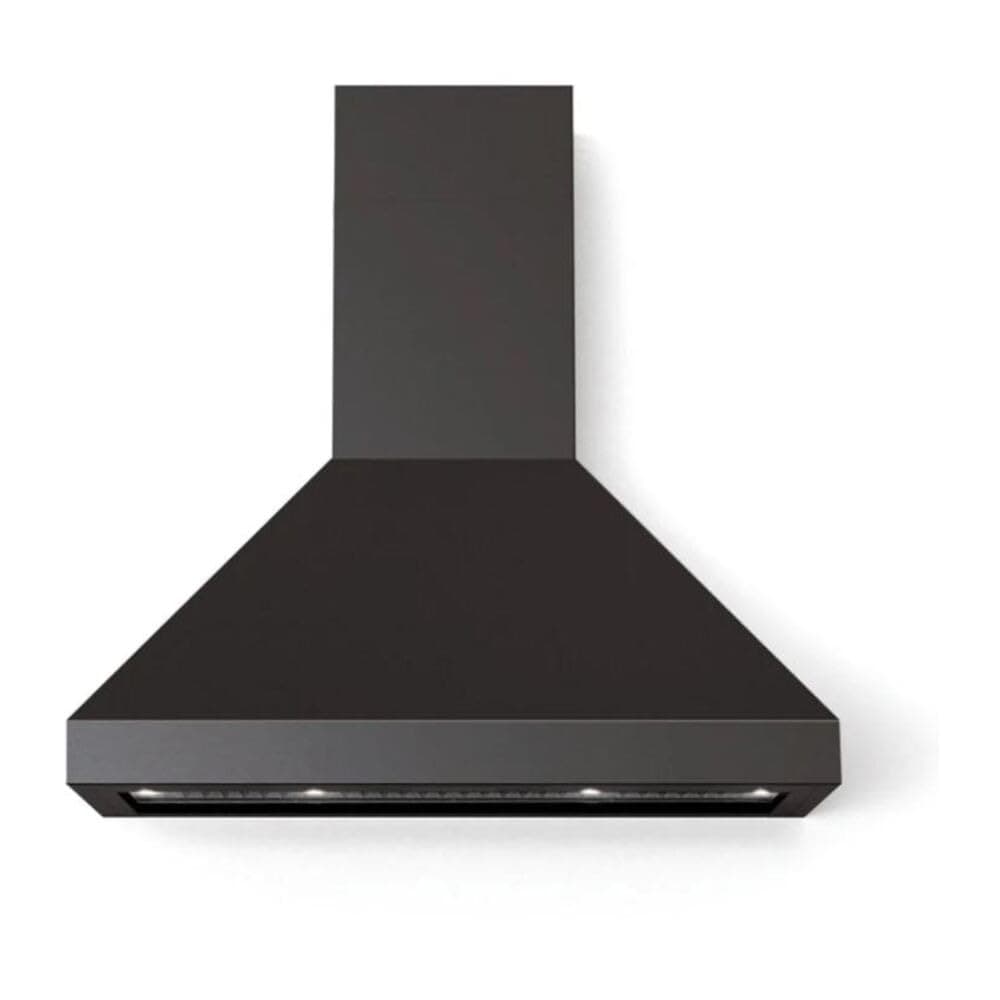 Verona VECHW36GE 36 inch Designer Chimney Wall Hood with 600 CFM, Stainless Steel Baffle Filters, LED Lighting in Matte Black