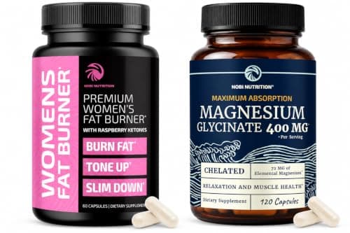 Nobi Nutrition Weight Loss Pills for Women and Magnesium Glycinate 400mg