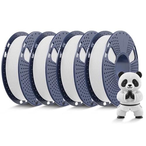 SUNLU 3D Printer Filament Bundle Muticolor, PLA Filament 1.75mm, Neatly Wound Filament, Smooth Matte Finish, 1kg in Total, 0.25kg Spool, 4 Packs, White*4