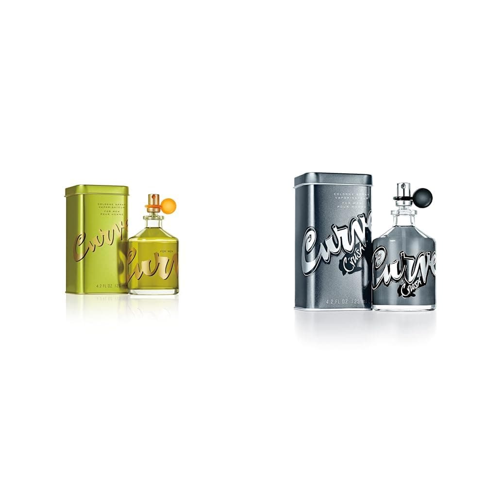 Curve for Men Cologne Spray, Spicy Woody Magnetic Scent for Day or Night, 4.2 Fl Oz Crush Cologne Spray For Men, Casual Scent For Day & Night, 4.2 oz