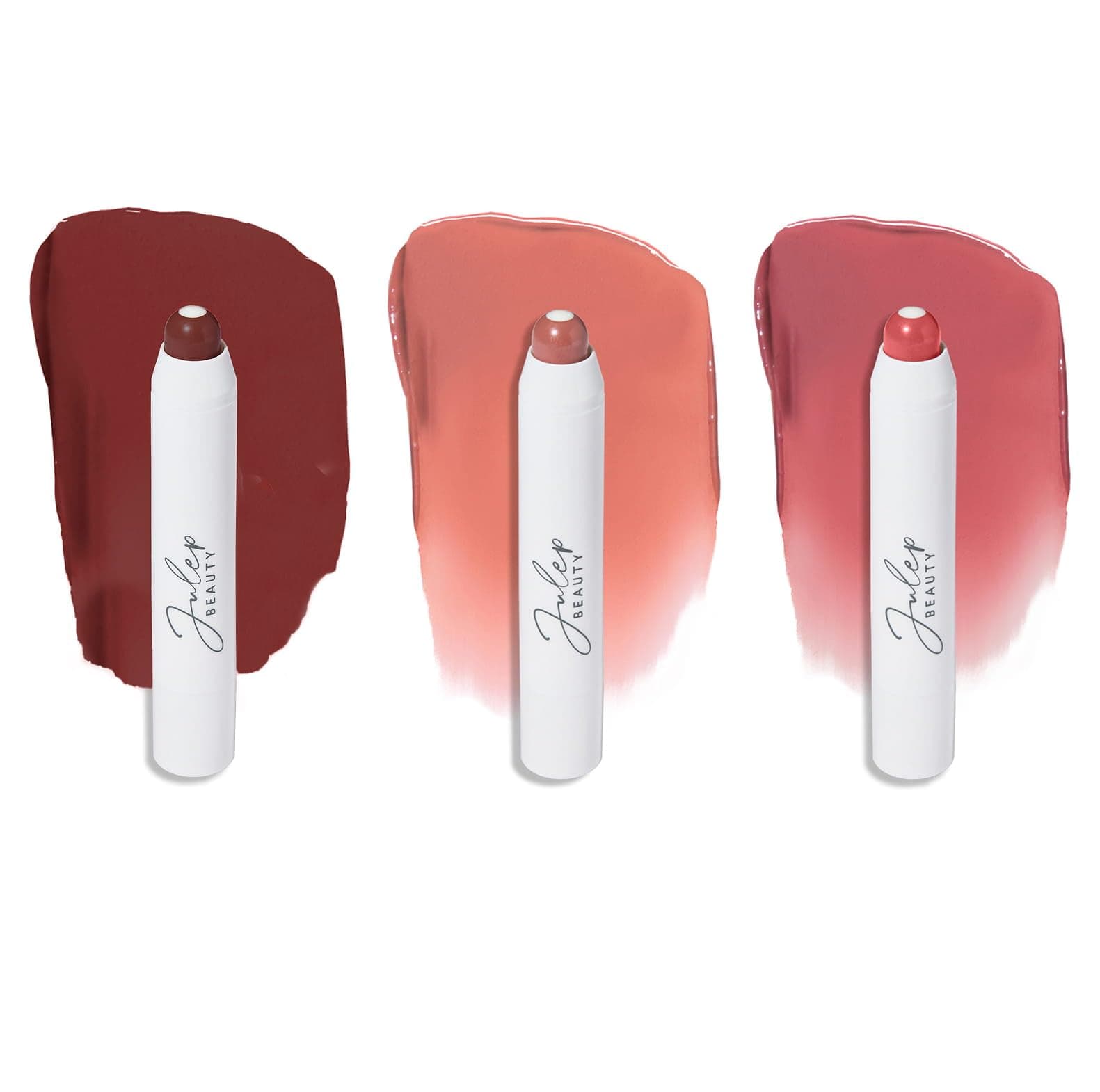 Julep It's Balm Lip Trio, Cherry Wood, Cashmere Nude, Dusty Orchid