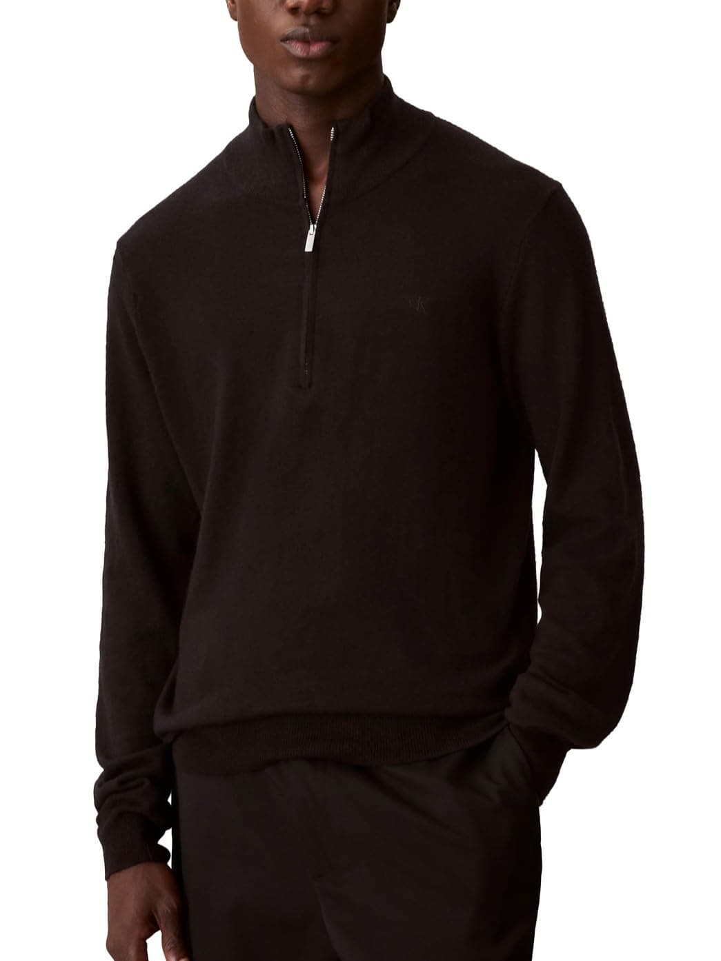 Calvin Klein Men's Wool Blend Quarter Zip Sweater