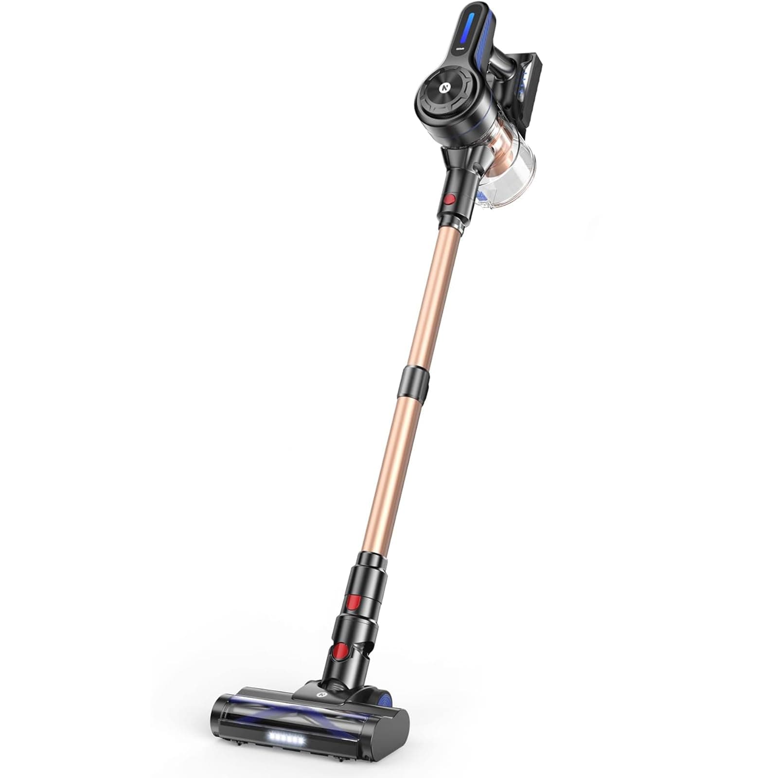 TVTAU Smart Cordless Vacuum Cleaner, Ultra-Long Runtime Rechargeable, Auto-Adjust Suction