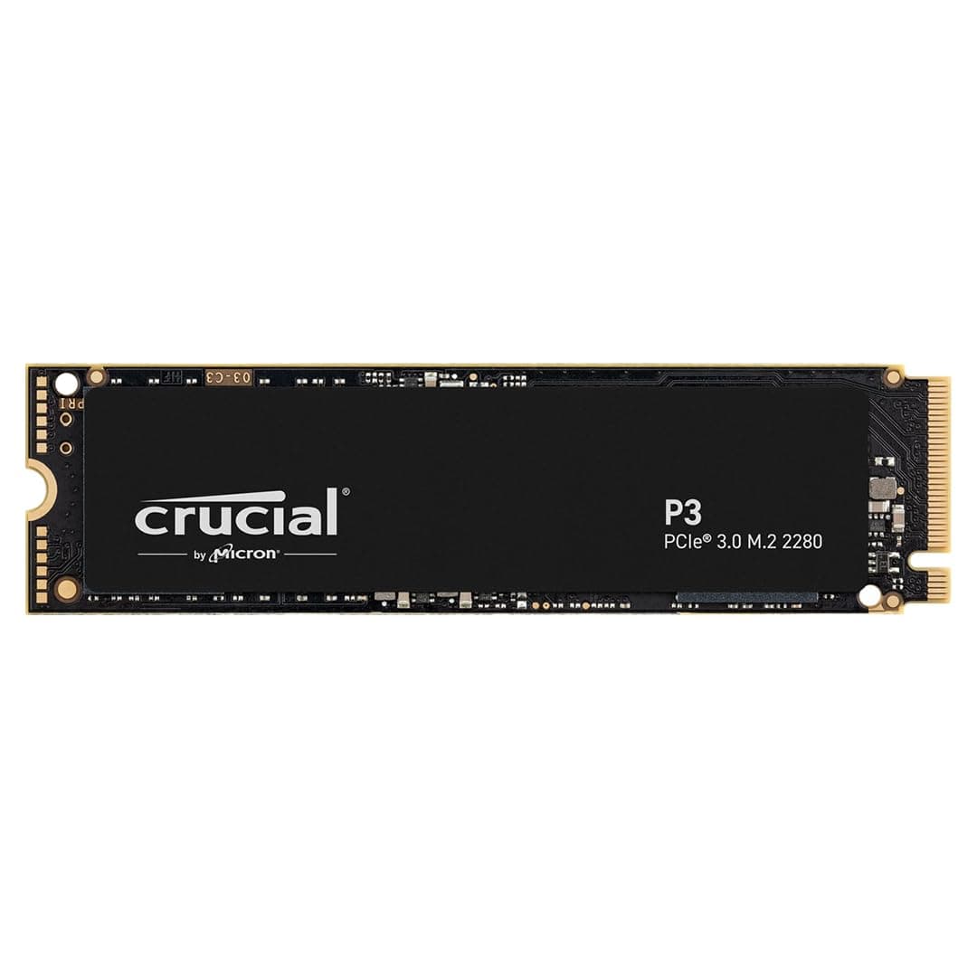Crucial P3 PCIe Gen3 NVMe 1TB SSD, Up to 3,500MB/s Read, Laptop & Desktop (PC) Compatible, Solid State Drive – CT1000P3SSD8