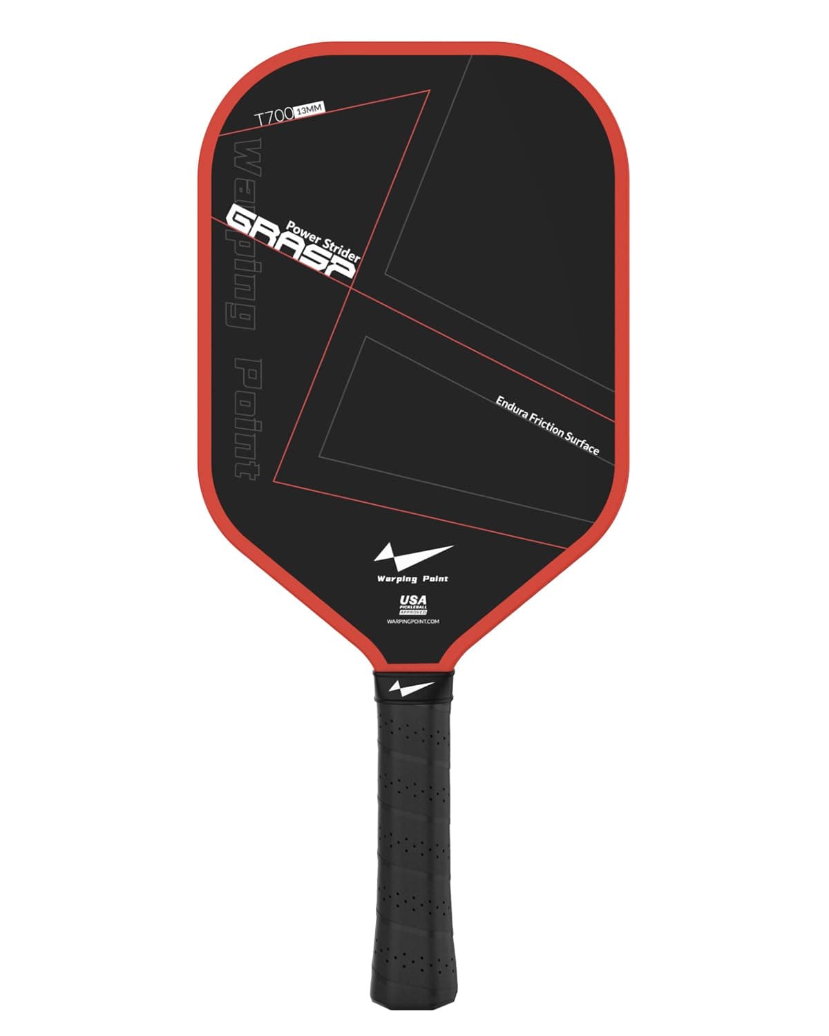 Warping Point Pickleball Paddle, Premium Carbon Fiber Paddle Designed for Power, Spin and Control, USAPA Approved