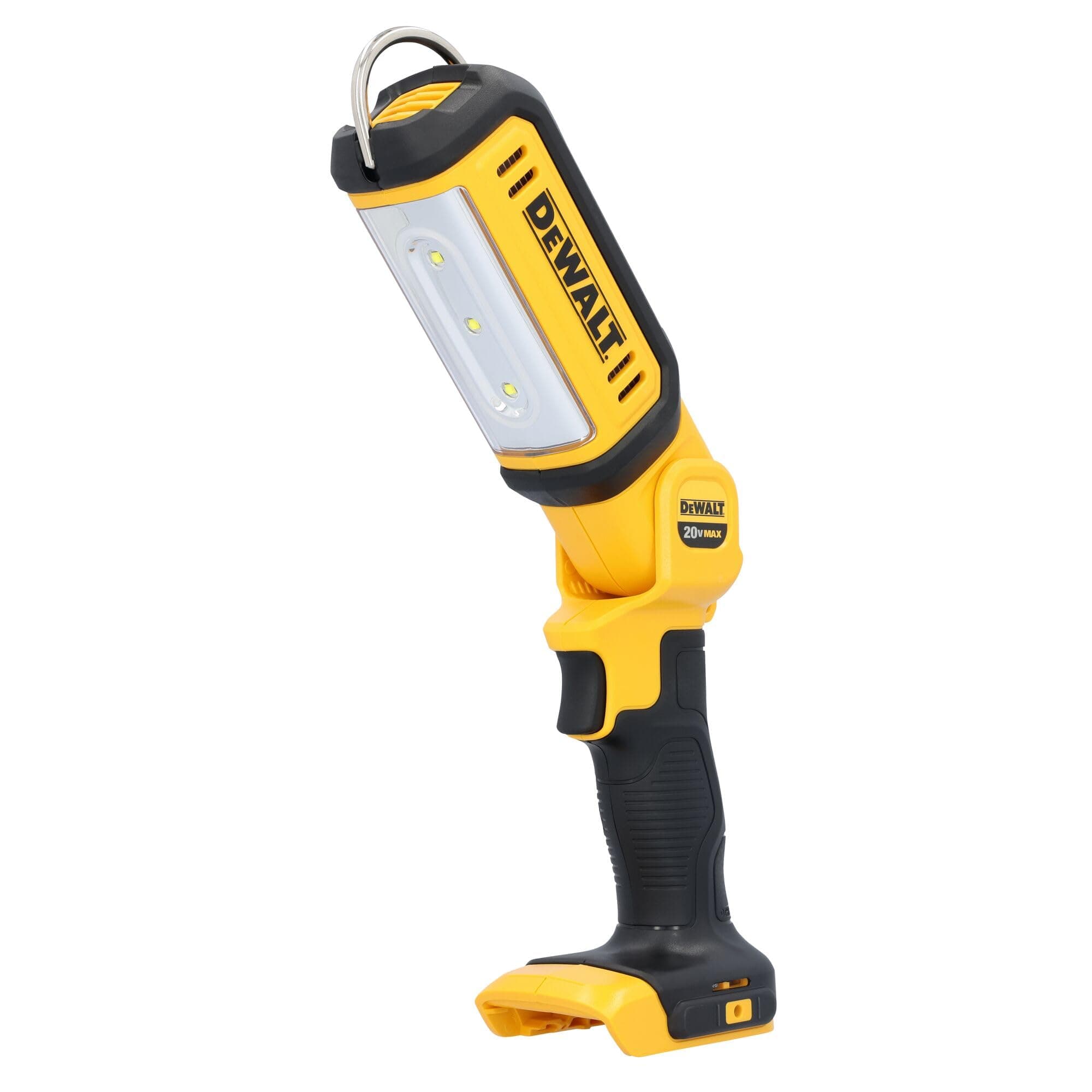 DEWALT 20V MAX LED Work Light, Rechargeable Flashlight, Pivoting Head, Bare Tool Only (DCL050)