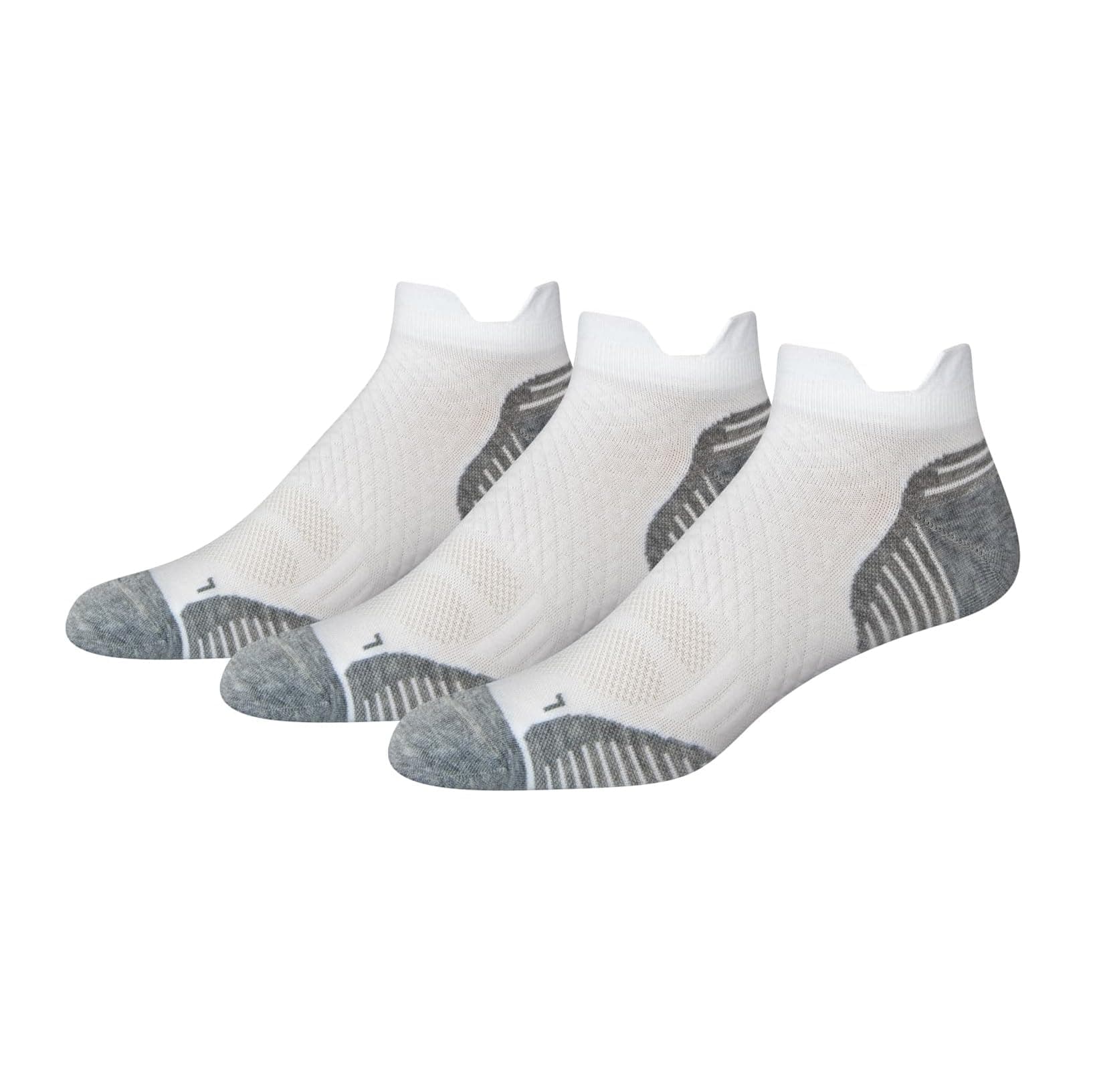 Amazon Essentials Men's Athletic Performance Low Cut Running Socks, Cushioned with Tab Back, 3 Pairs