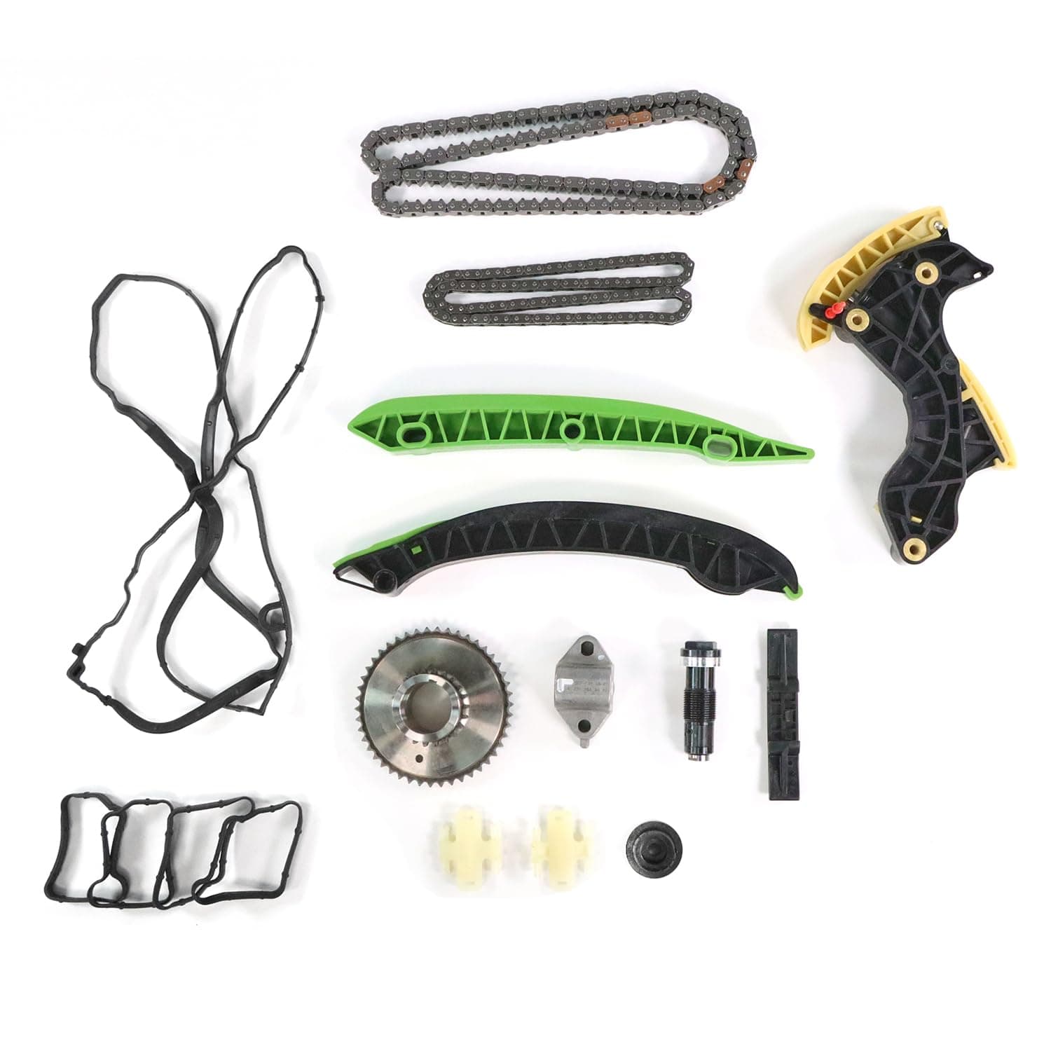 CYCWER A0009932076 A2710521416 Engine Timing Chain Kit Fits for 2012-2014 C250 SLK250 1.8L, Replace OE 0009931078 A2710521416
