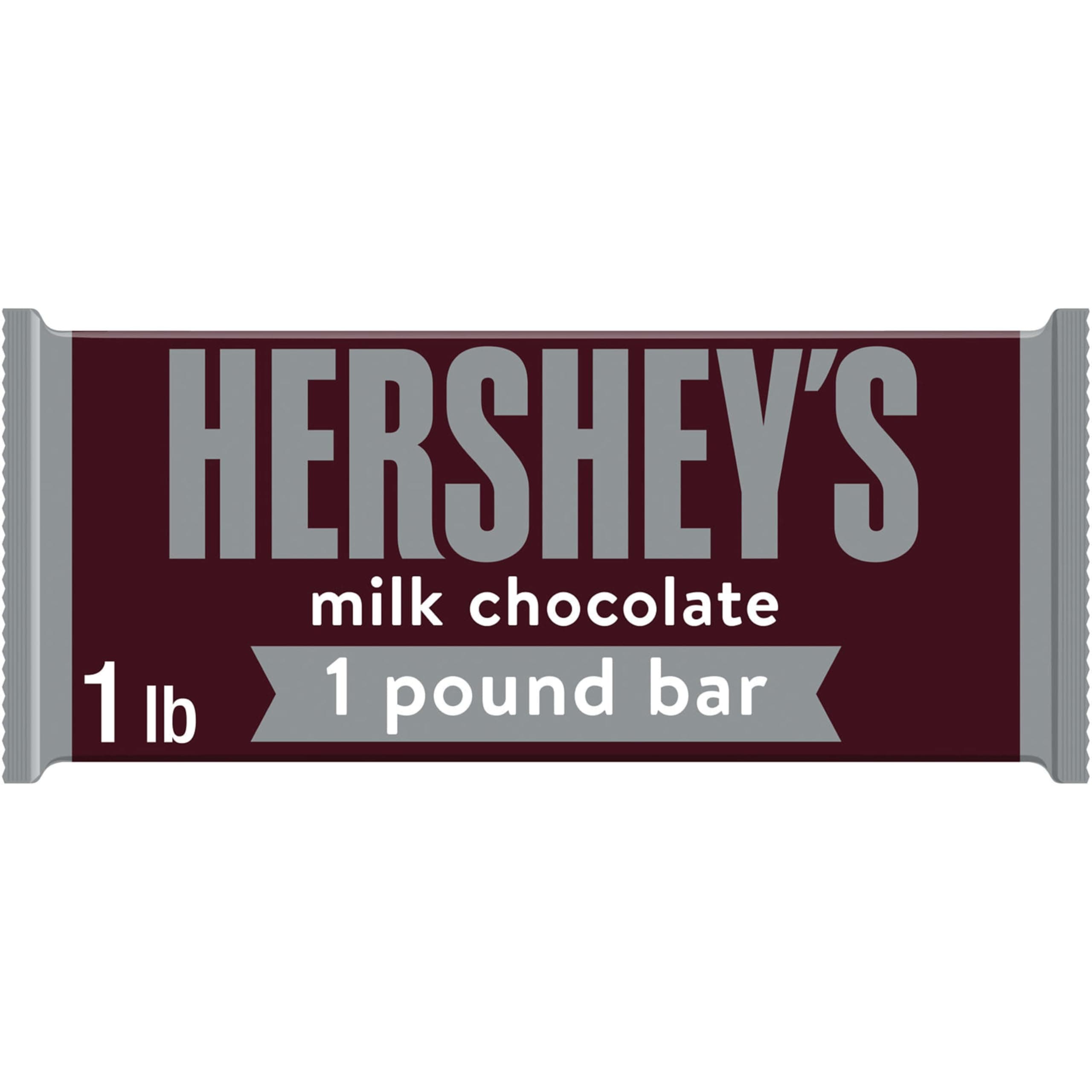 HERSHEY'S Milk Chocolate Candy Gift Bar, 1 lb | Oversized Milk Chocolate Bar with To and From Gift Tag, Kosher and Wrapped for Birthdays, Holidays and Celebrations, 1 lb