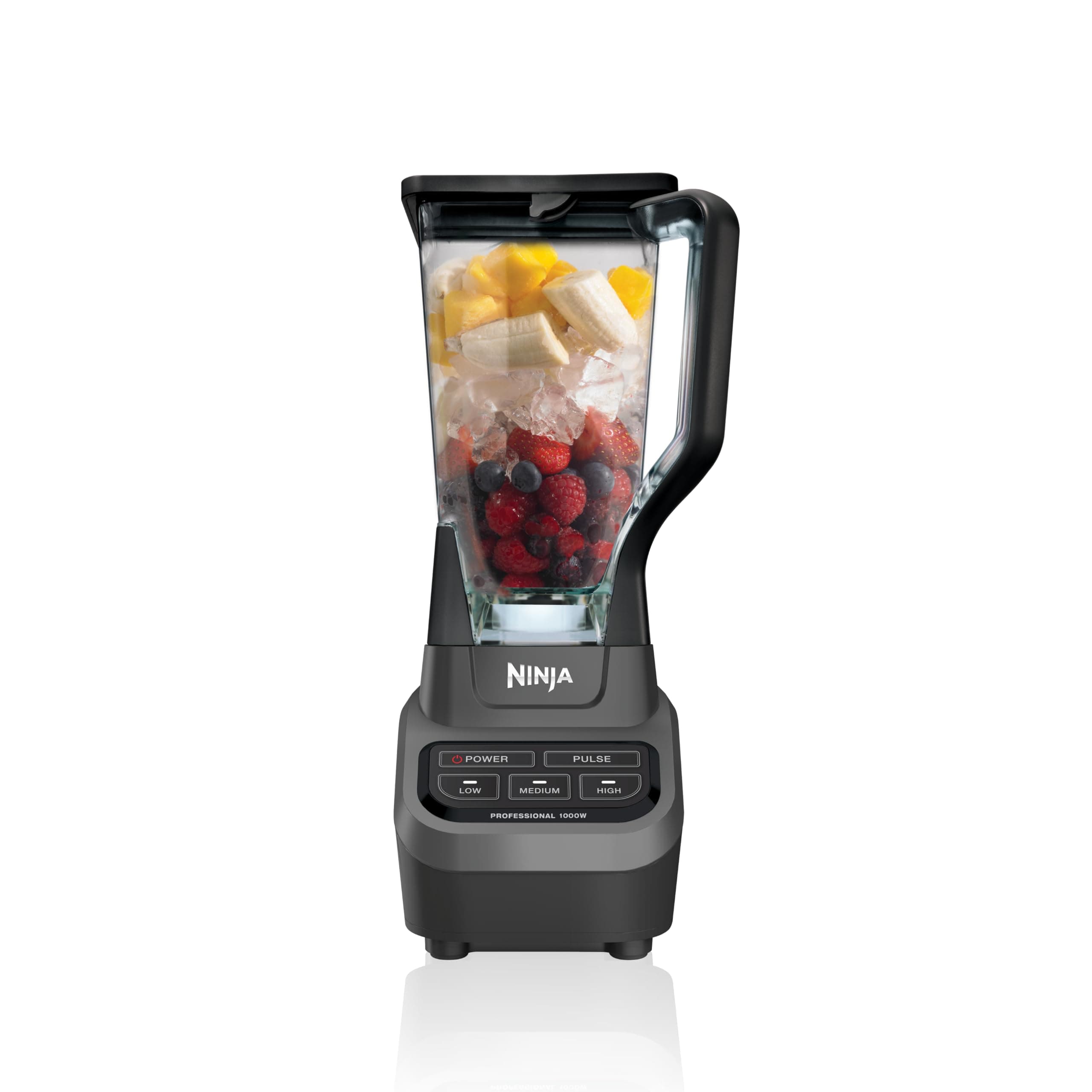 Ninja Professional Blender, 1000W, Total Crushing Tech, 72oz Pitcher, BL610 | 1000W Total Crushing blades crush ice & blend smoothies, sauces. XL 72-oz pitcher for family batches. Dishwasher-safe parts.