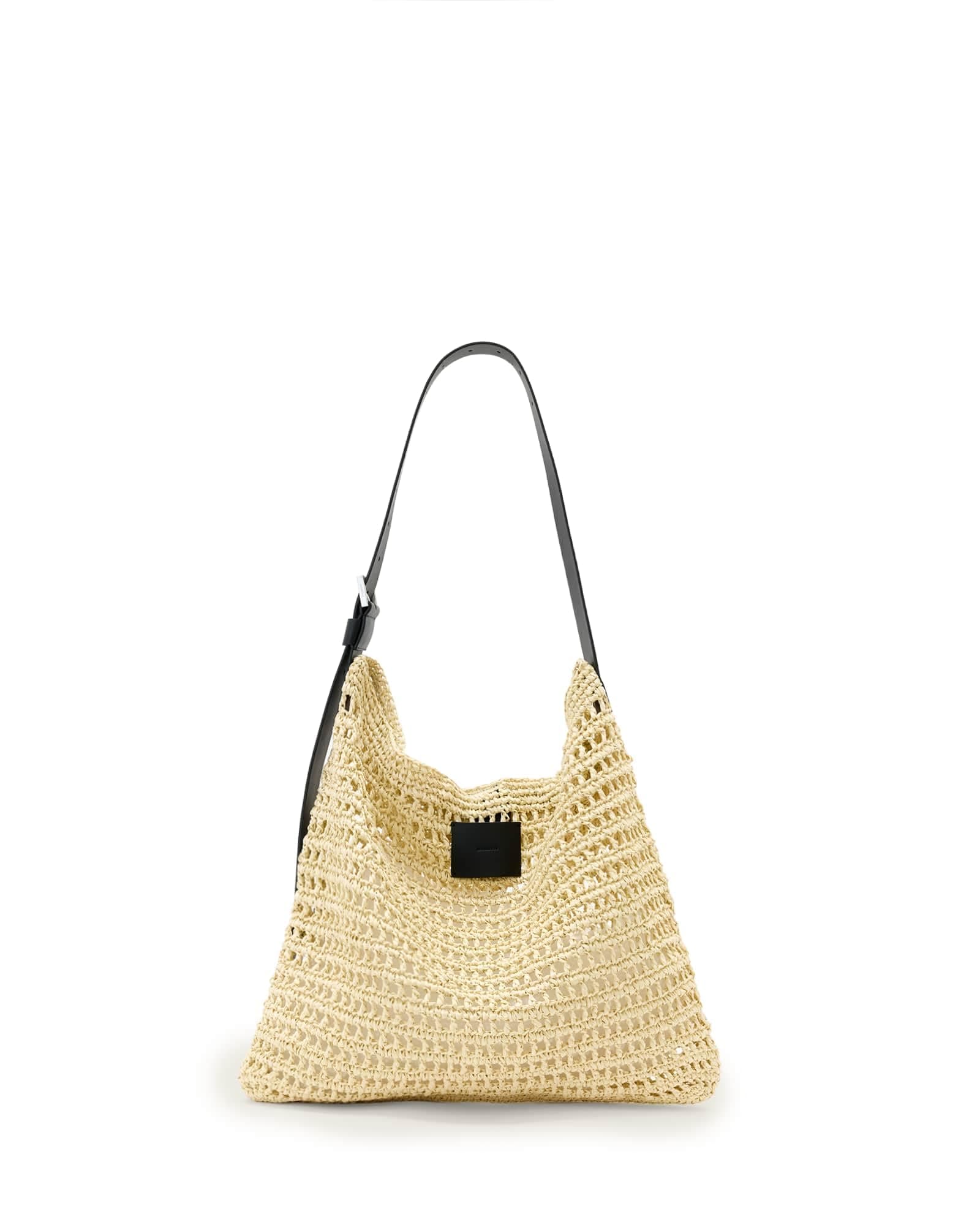AllSaints Women's Asha Paper Mesh Shdr Unbleached White One Size | Premium
