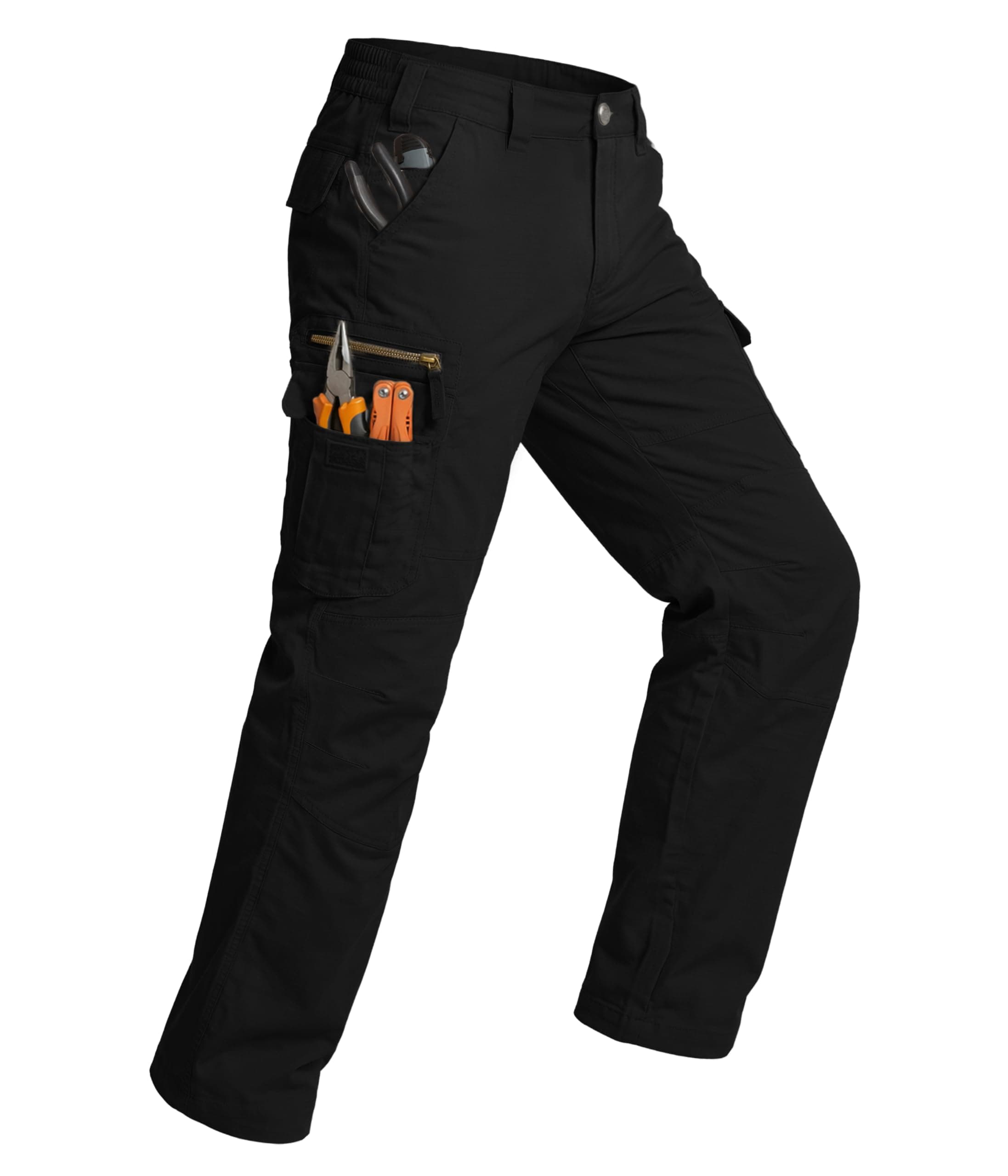Arunlluta Work-Pants-Men-Ripstop-Tactical-Cargo-Pants-Water Resistant-Mens-Hiking-Pants-9 Pockets-for Outdoor Worker