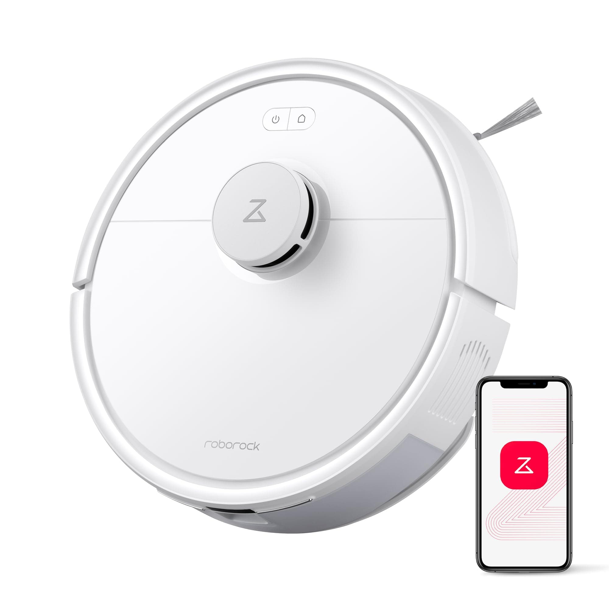 roborock Q7 L5 Robot Vacuum and Mop Combo, 8,000Pa Suction | Upgraded from Q5 Pro, Dual Anti-Tangle System, LiDAR Navigation, No-Go Zones, Self-Charging Robotic Vacuum, White