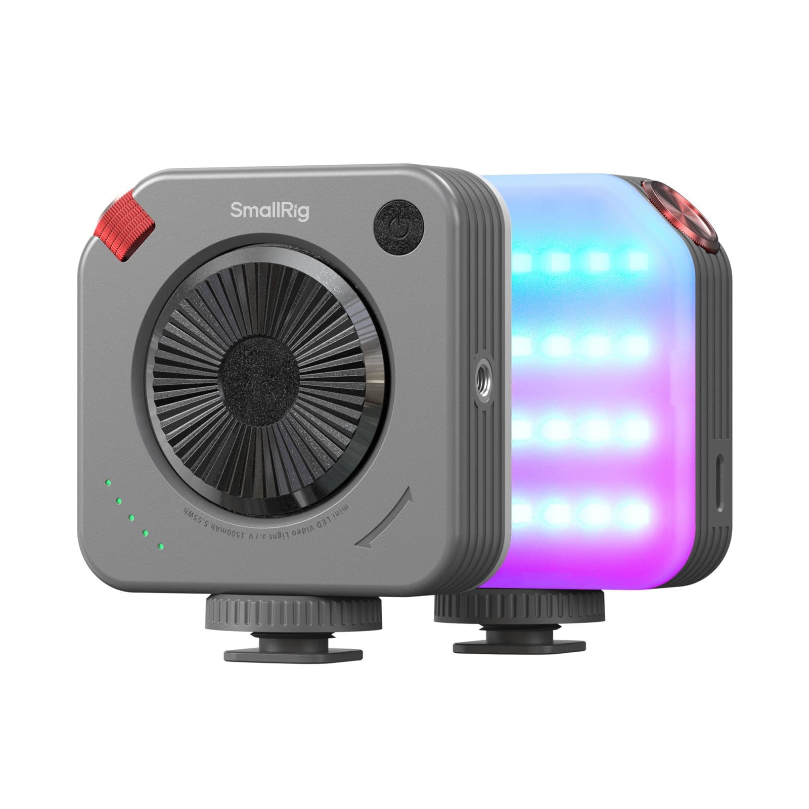 SMALLRIG P108 Neo Mini RGBWW LED Video Light, Portable Camera Fill Light | 2700K-6500K CRI95+, Dual Knob, 1500mAh, Cold Shoe Light, Compact Photography Light for Content Creation Accessories - 5821