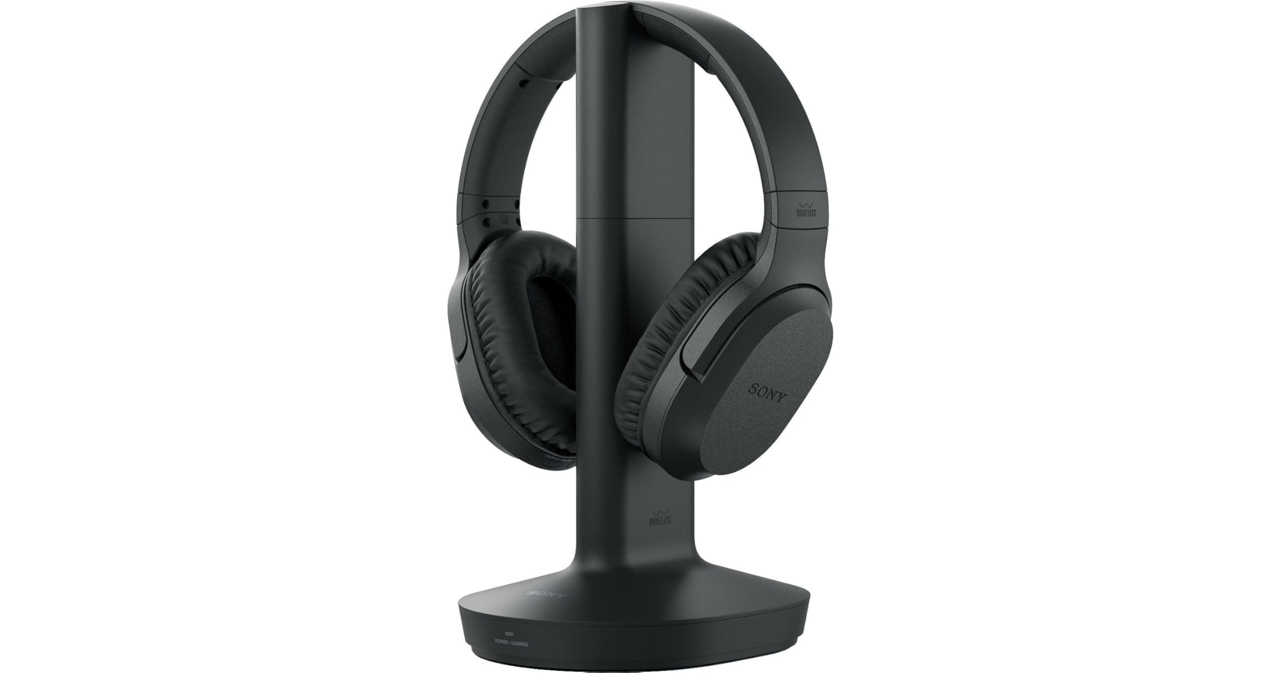 Sony RF400 Wireless Home Theater Headphones for Watching TV WHRF400, Black | Requires use of RCA Audio Out or Headphone Jack on Television, 150 Foot Wireless Range, Up to 20 Hrs of Battery, Comfortable