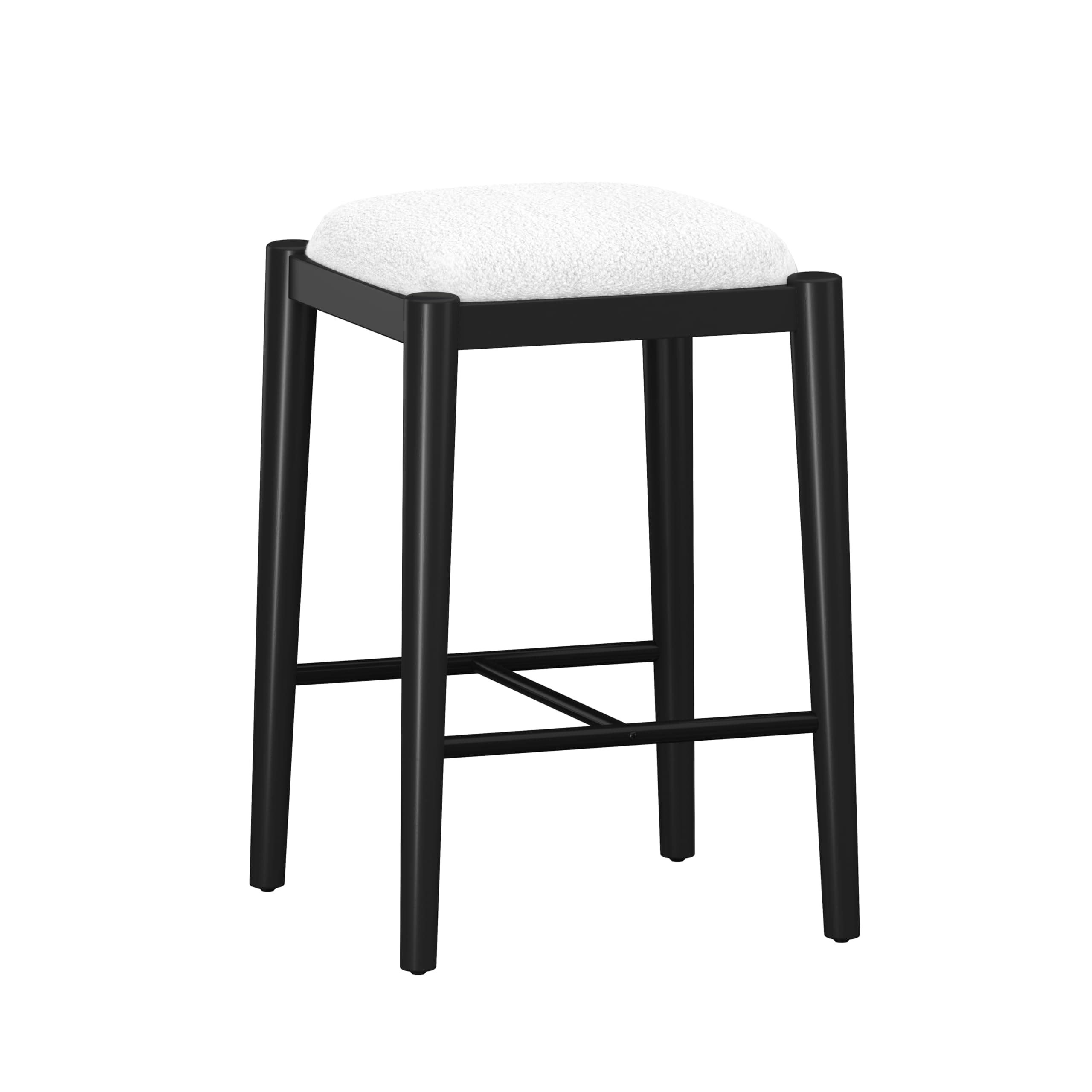 Hillsdale Cleo Backless Wood Counter Height Stool, Black