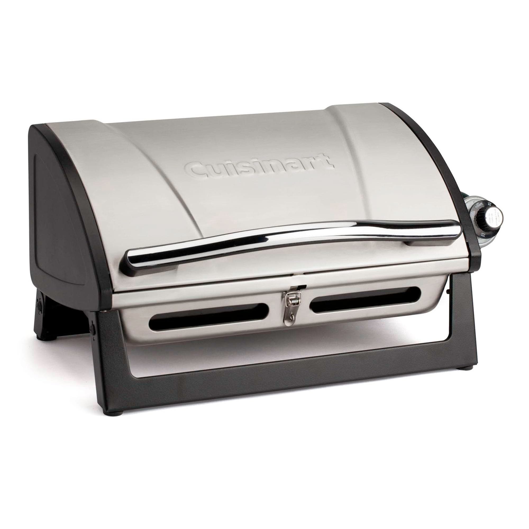 Cuisinart Gas Grill with Locking Lid, Portable, 8,000 BTU, 10 lbs.