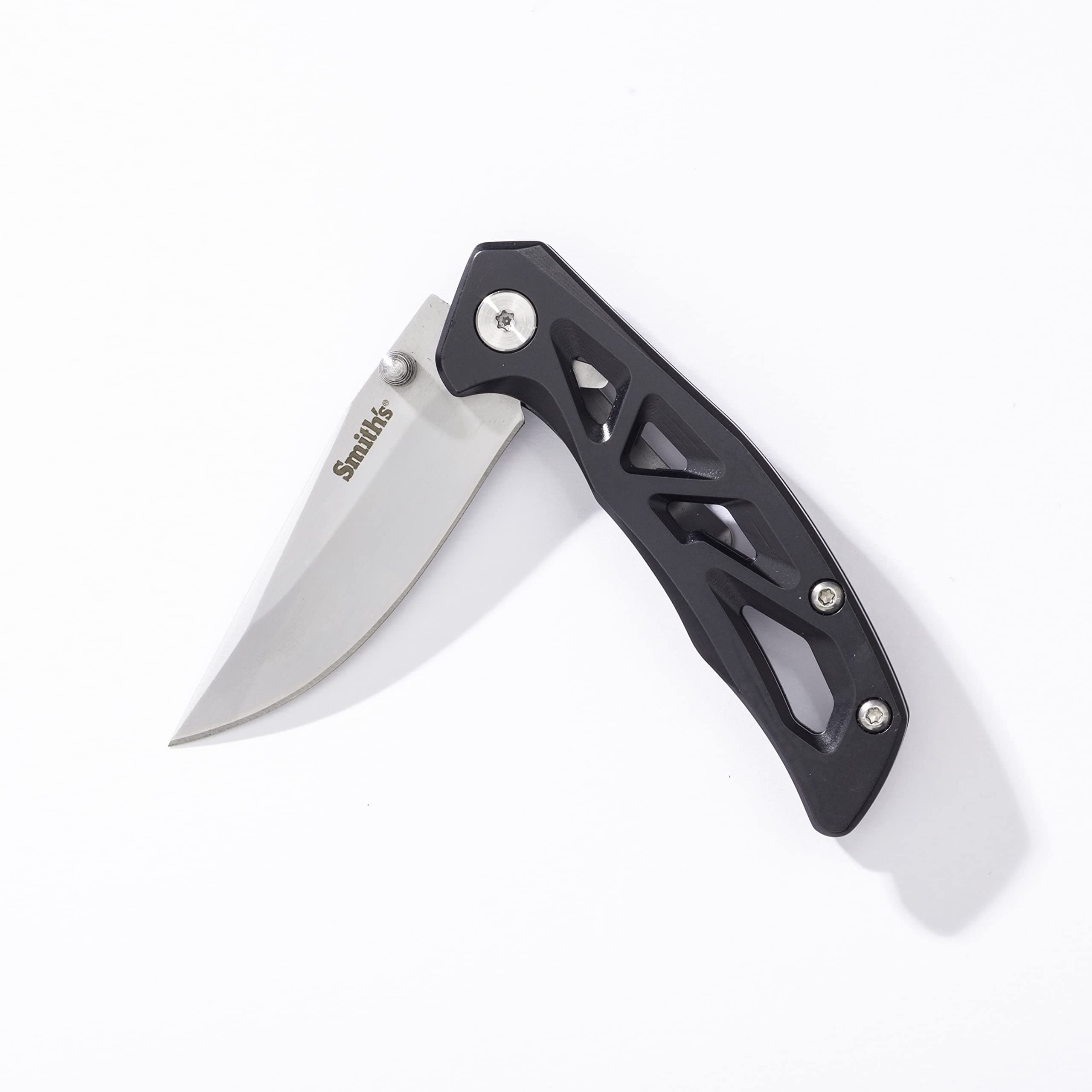 Smith's 51307 Caprella-Mini 2.25” Pocket Knife - Drop Point Blade + Pocket Clip - Stainless Steel - Everyday Carry - Great Gift