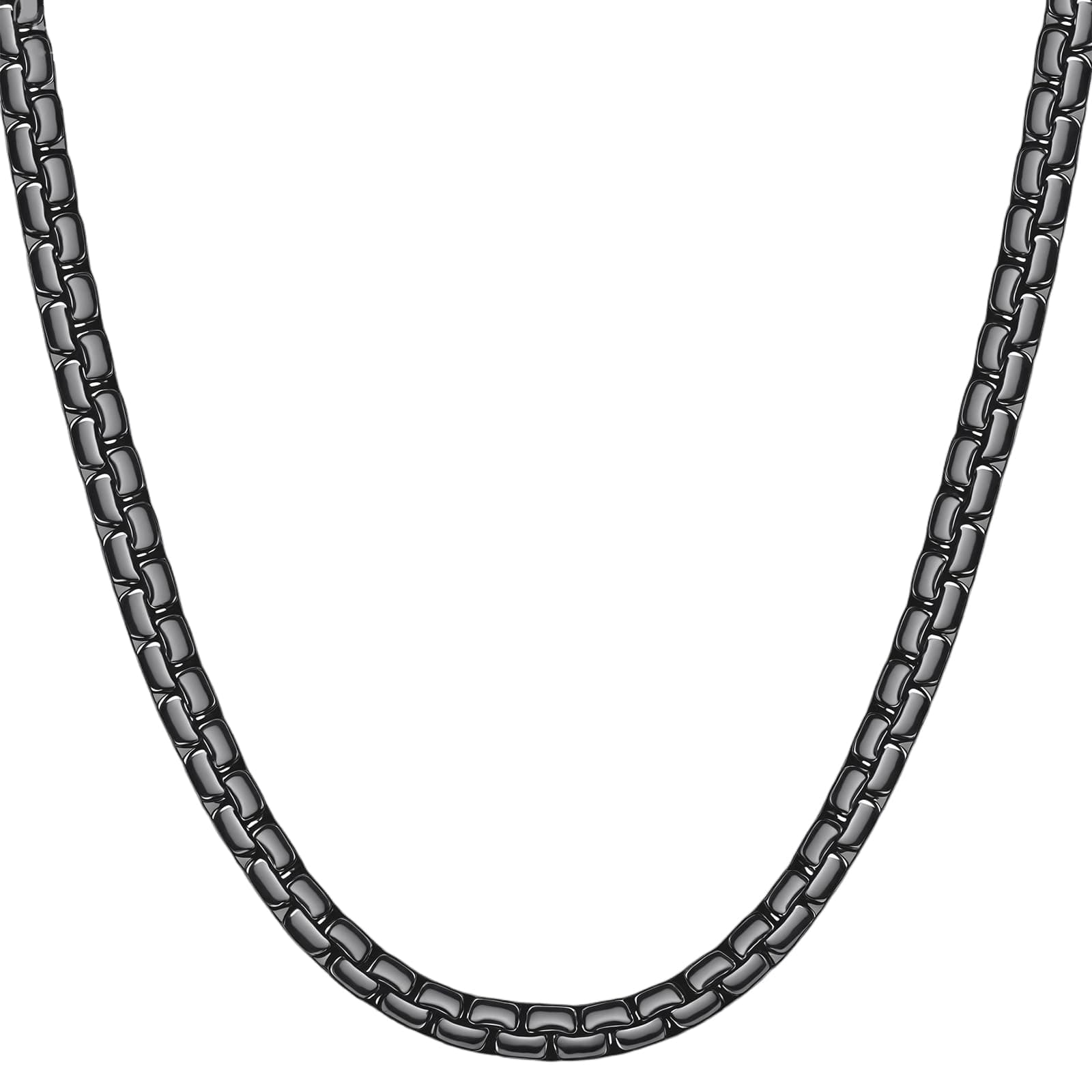 BBXBD Stainless Steel Mens Cuban Link Chain, Miami Cuban Chain Necklace for Men, 6mm Wide Hip Hop Mens Necklace,Gift for Father Husband Son men chain