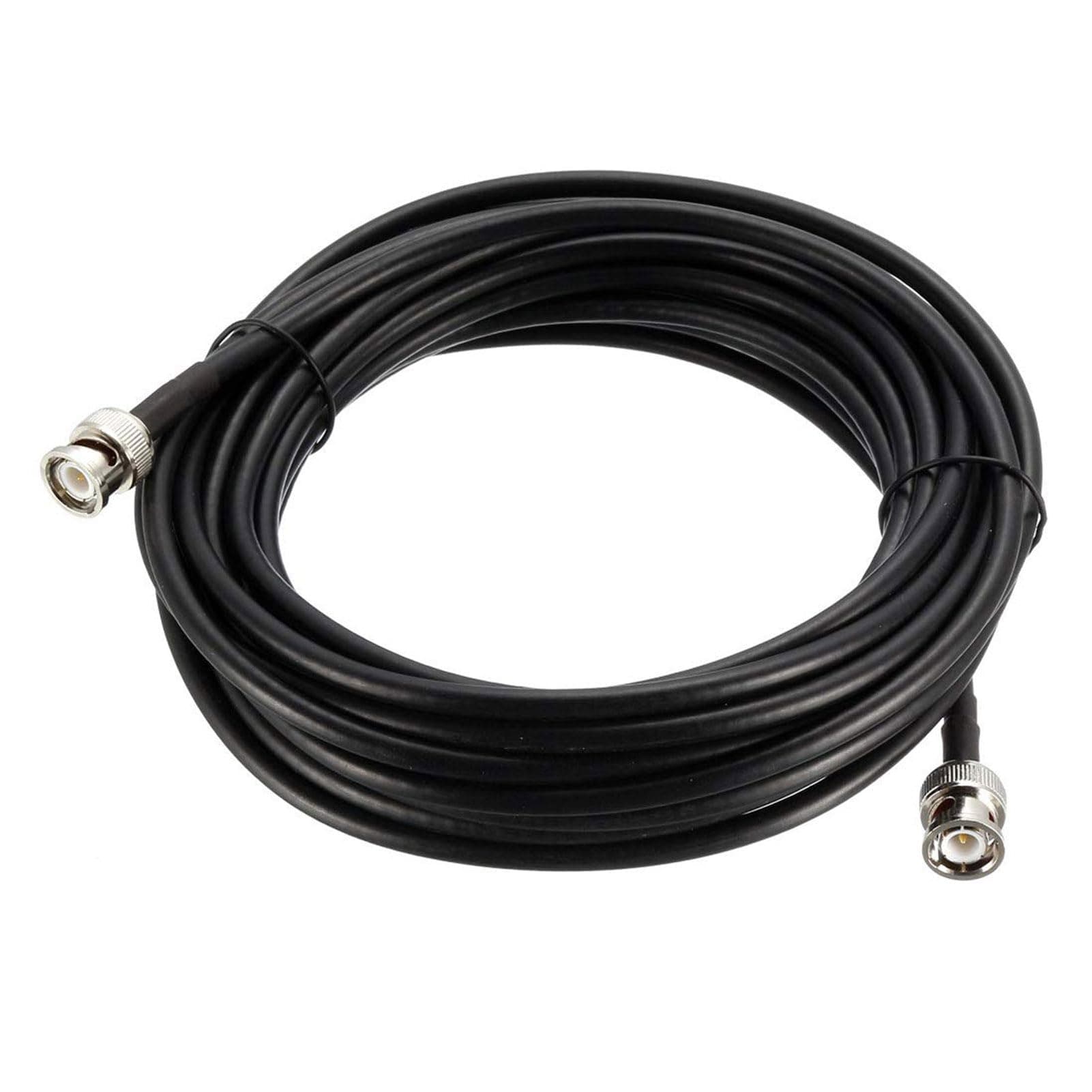 Boxonly Coaxial Cable with BNC Male to BNC Male Connectors Low Loss Coax Cable RG58 50 Ohm 50 Ft