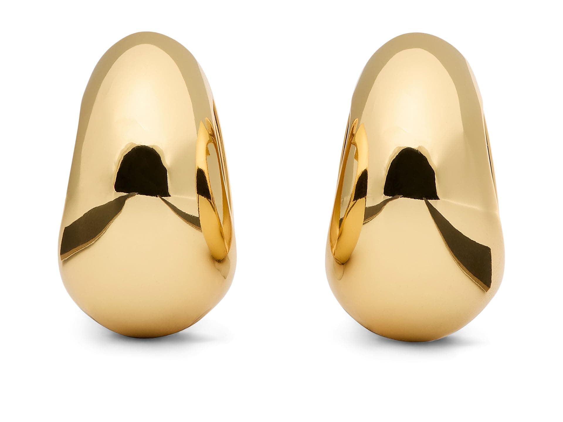 Kate Spade New York Brass Sculpted Spade Statement Huggies