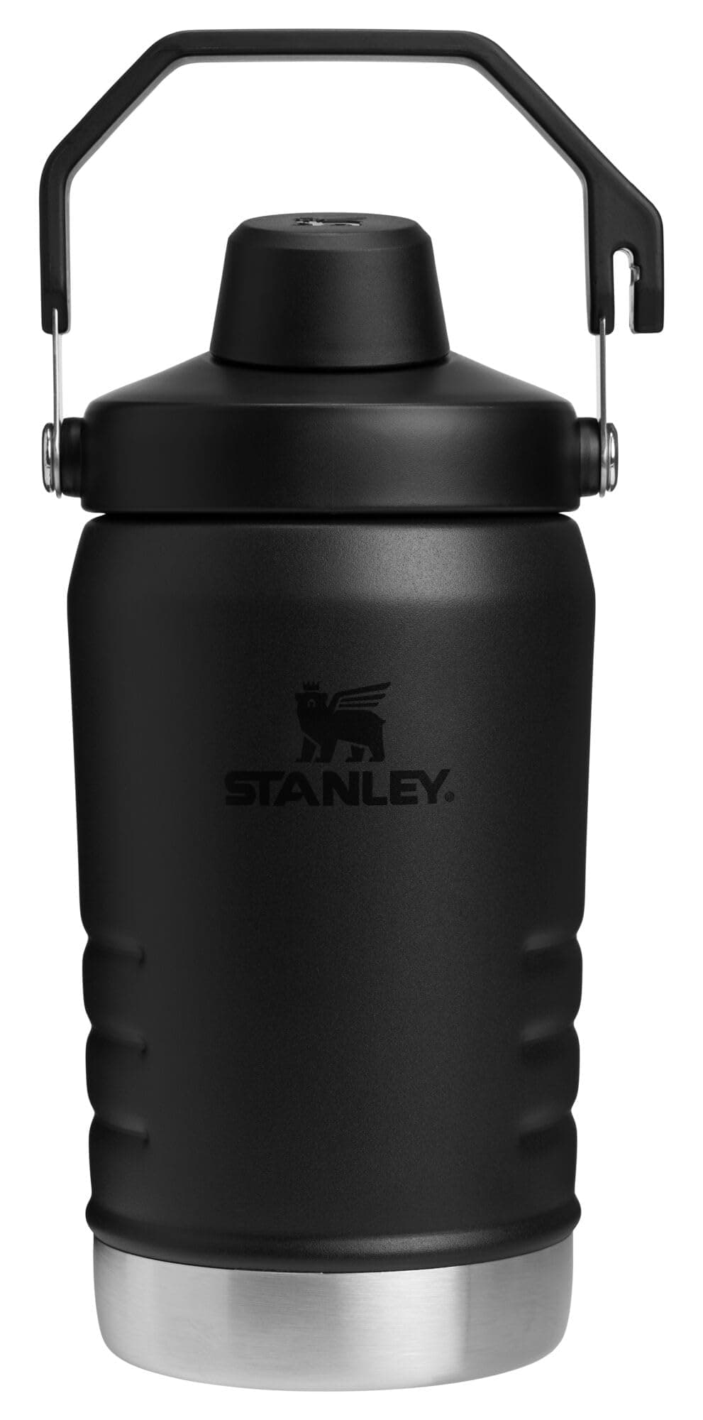 STANLEY IceFlow Fast Flow Jug, 40 oz, Black | Angled Spout Lid | Large Capacity and Leakproof for Travel and Sports | Easy Carry Handle | Insulated Stainless Steel