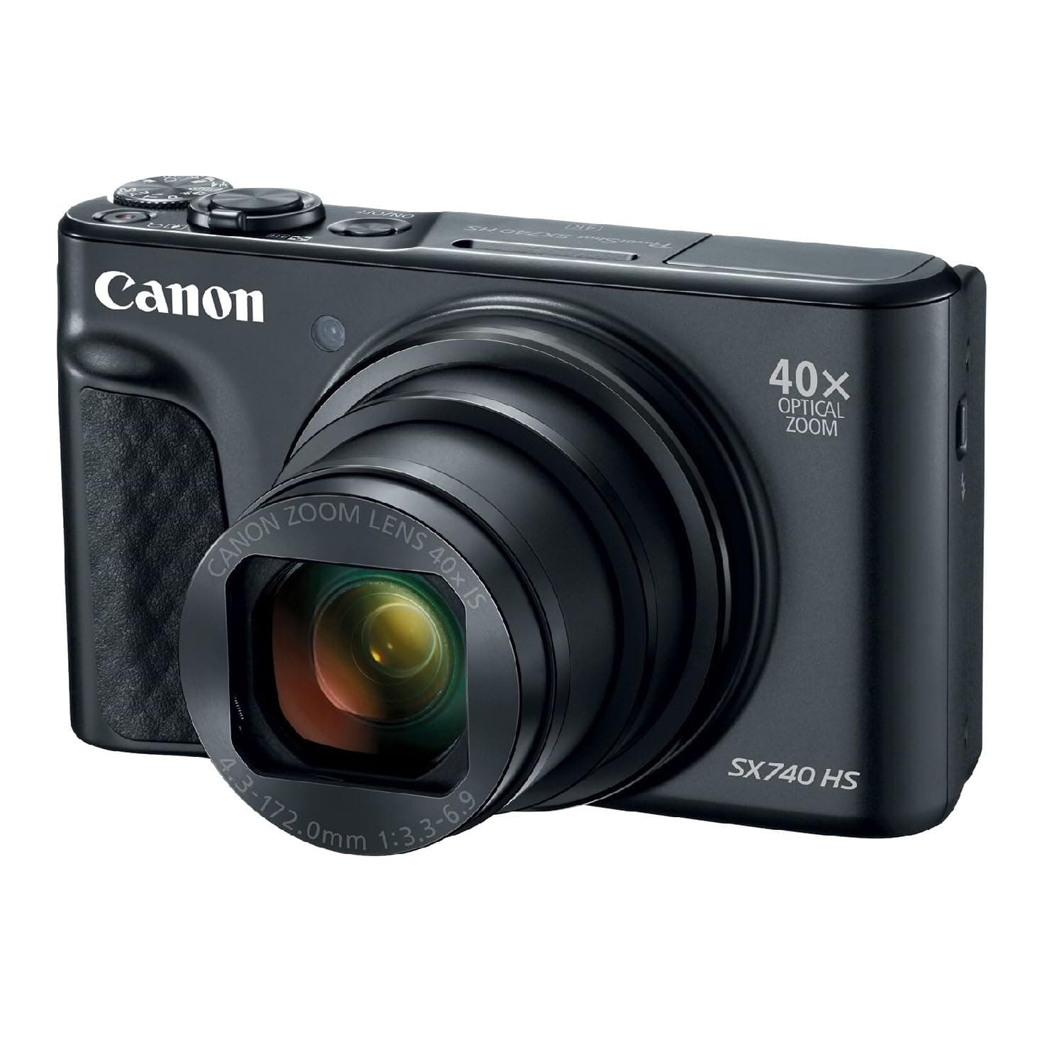 Canon PowerShot SX740 HS, Point and Shoot Digital Camera, Optical Zoom, 4K Video, Black
