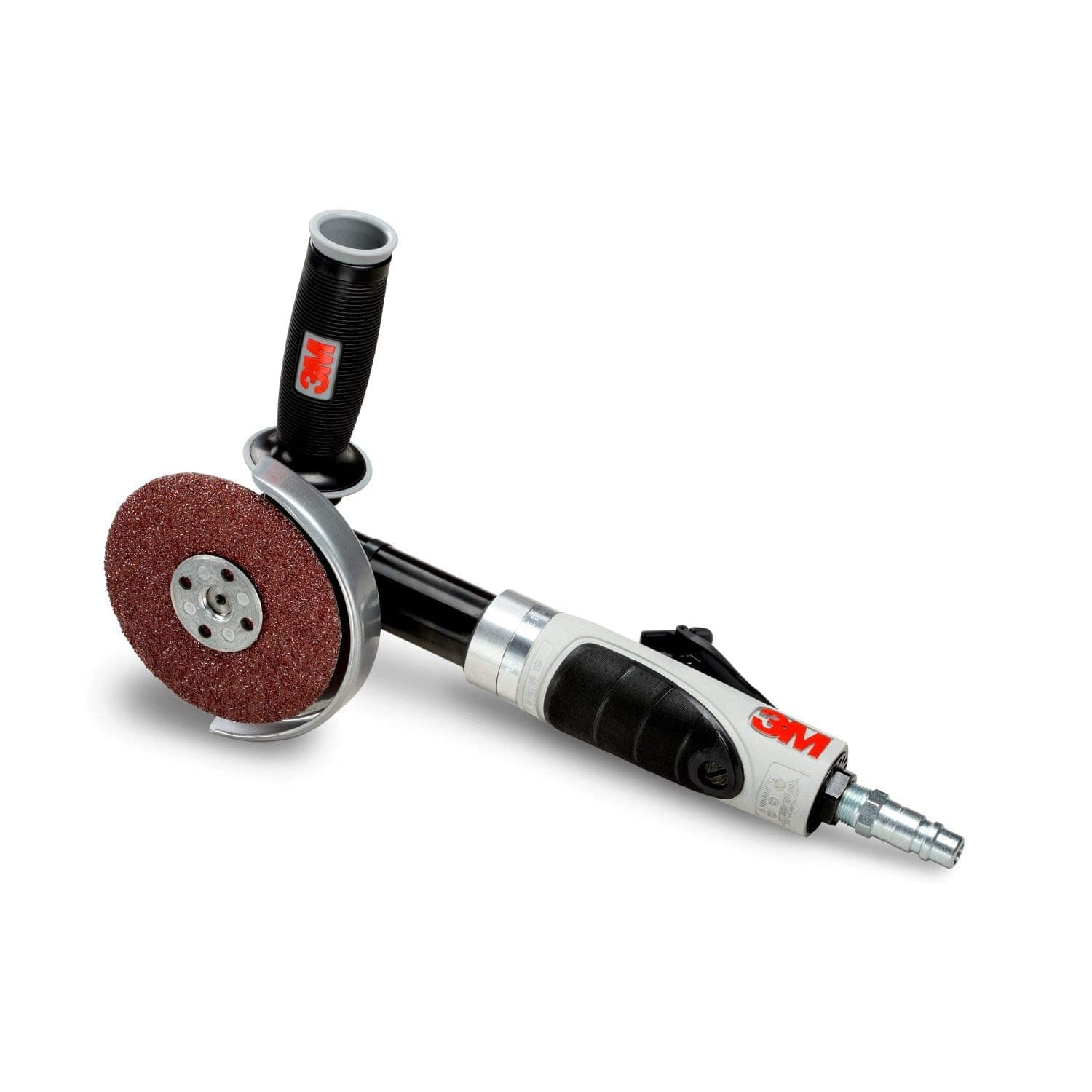 3M Angle Grinder - 1 Horsepower Grinder - For Metal Grinding and Finishing - Air Powered - Type 27 - Extended - 4" x 3/8-24 External - 28413