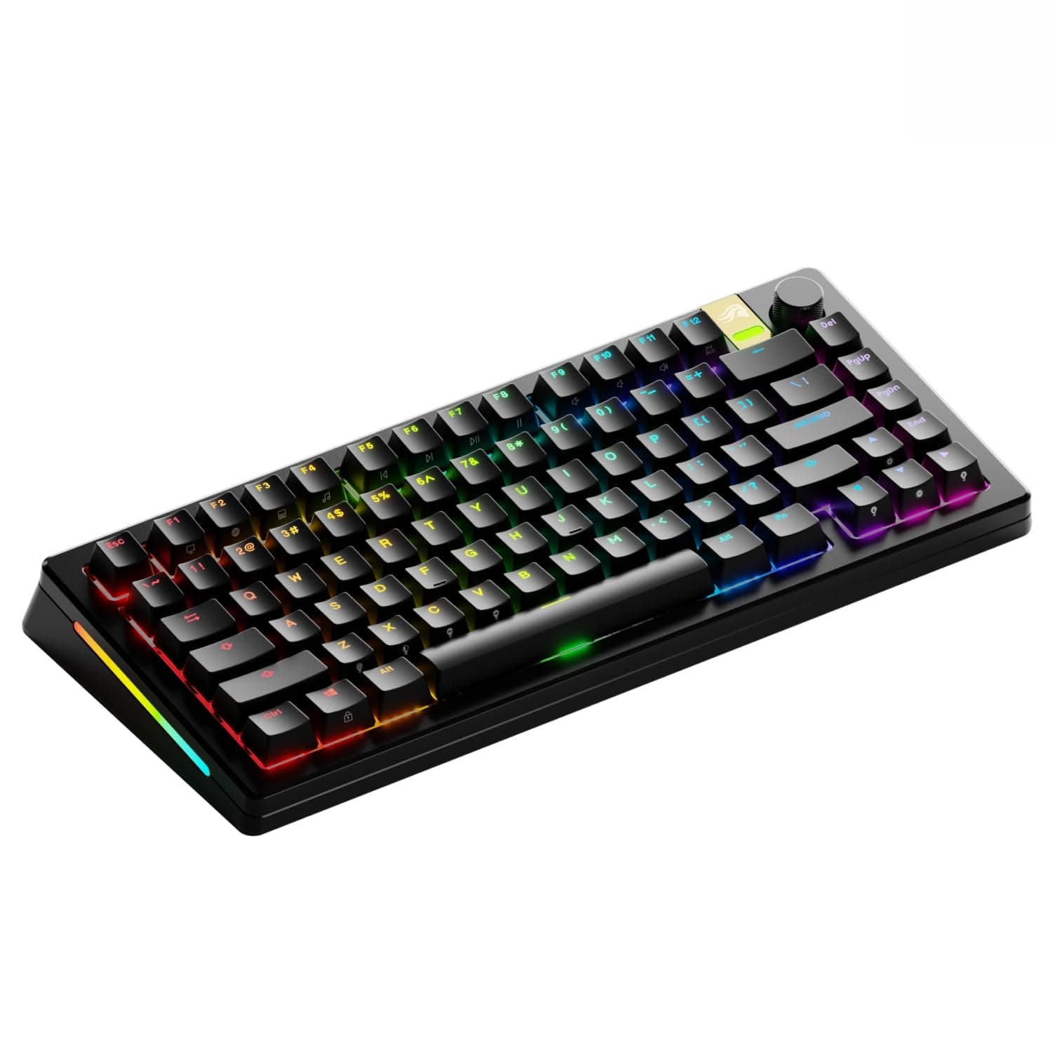 GLORIOUS Gaming - GMMK 3 PRO HE: Wireless Gaming Keyboard Rapid Trigger, Hall Effect, Aluminum Body, 8K Polling Rate, Hotswap MX & Magnetic Switches, Adjustable Actuation, ANSI 75% Tenkeyless (Black)
