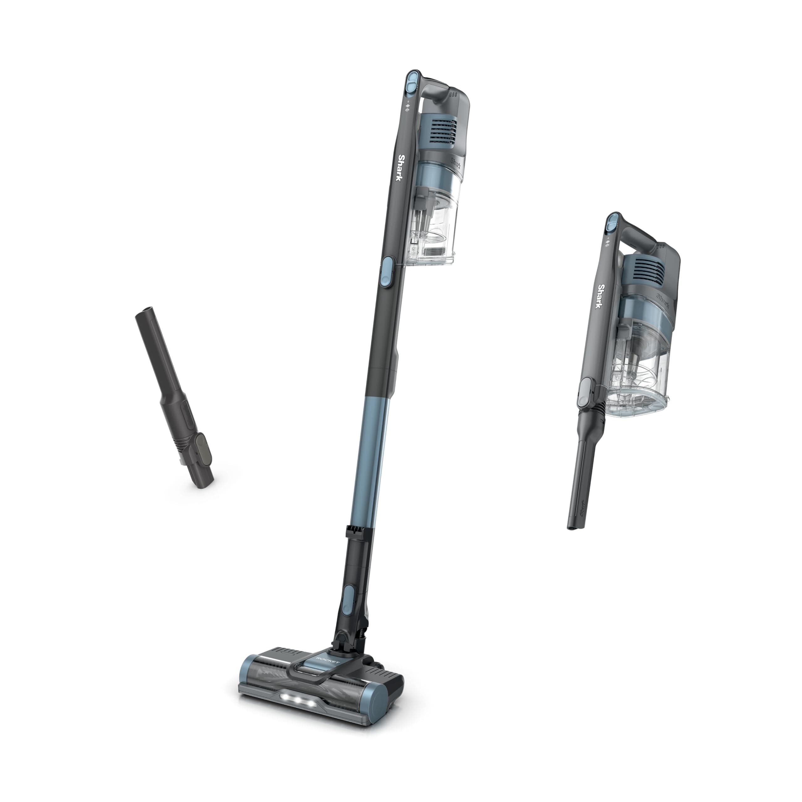 Shark Pet Cordless Stick Vacuum, Ice Blue, IX141AMZ | XL Dust Cup, LED Headlights, Removable Handheld, Crevice Tool, Vacuum for Pet Hair, Carpet & Hard Floors, 40-Min Runtime