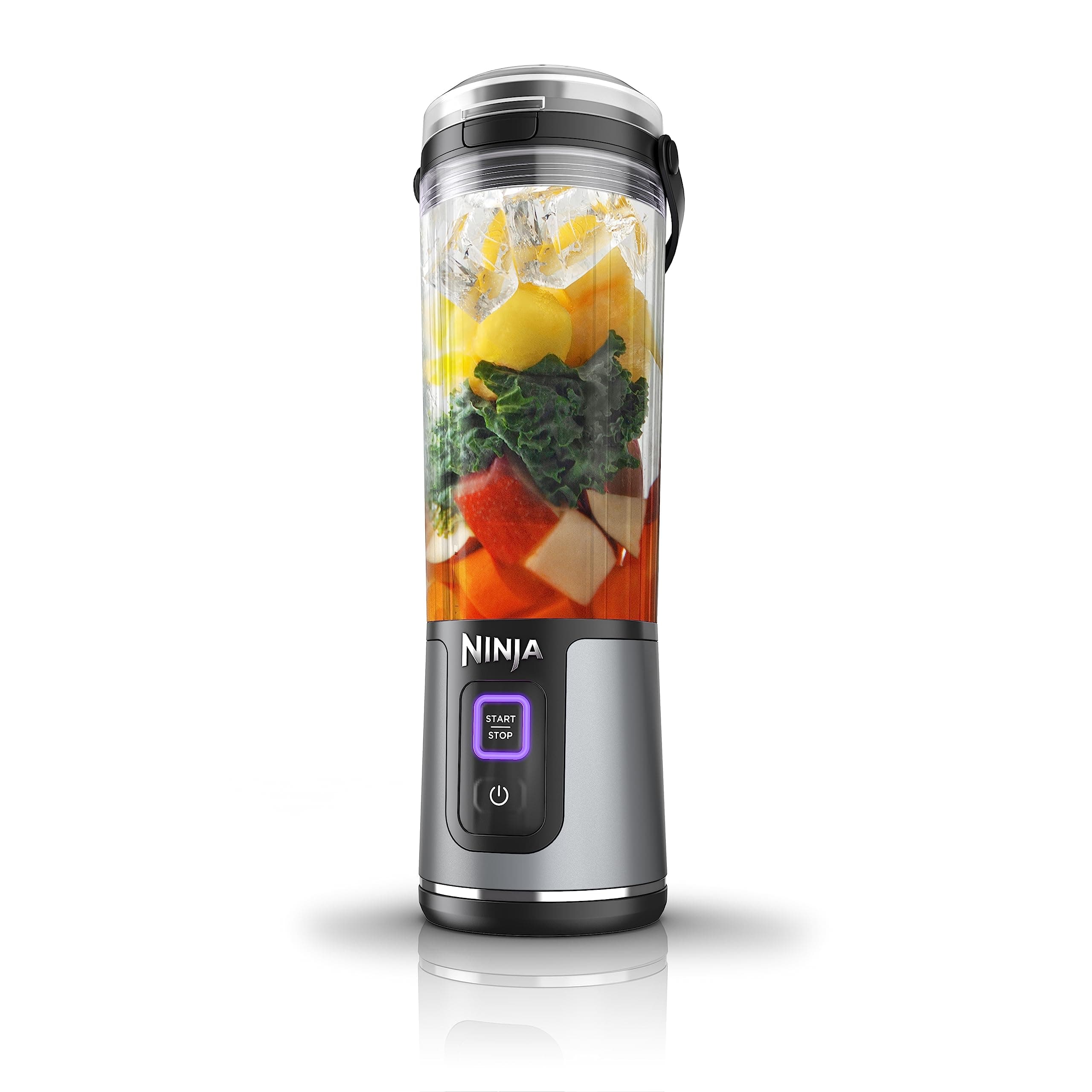 Ninja Blast Portable Blender, Cordless, 18oz Vessel, Black, BC151BK | USB-C rechargeable, cordless blending anywhere. BlastBlade crushes ice & frozen fruit. Leakproof sip lid, dishwasher safe.