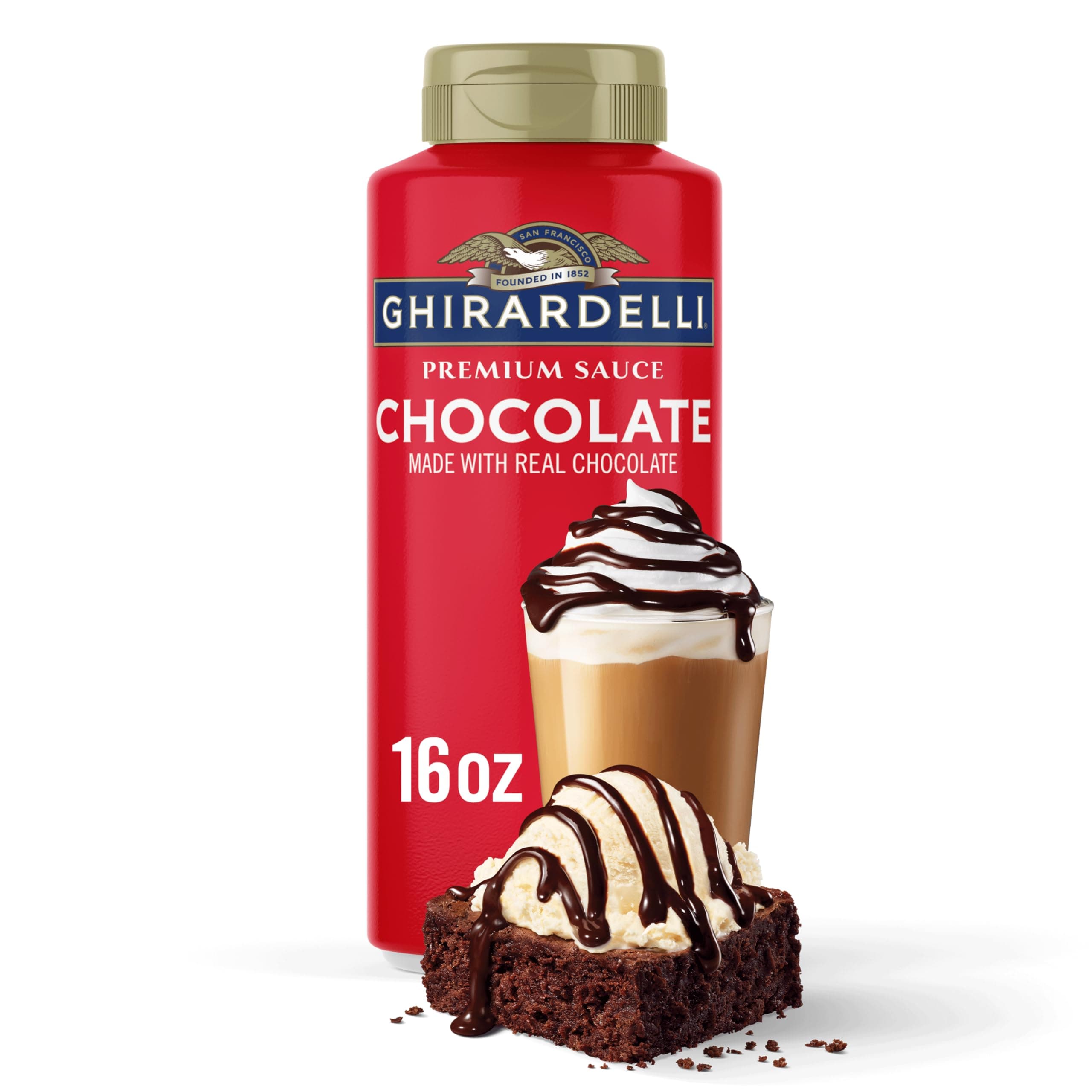 GHIRARDELLI Premium Chocolate Sauce - 16 oz. (454g), 6 bottles