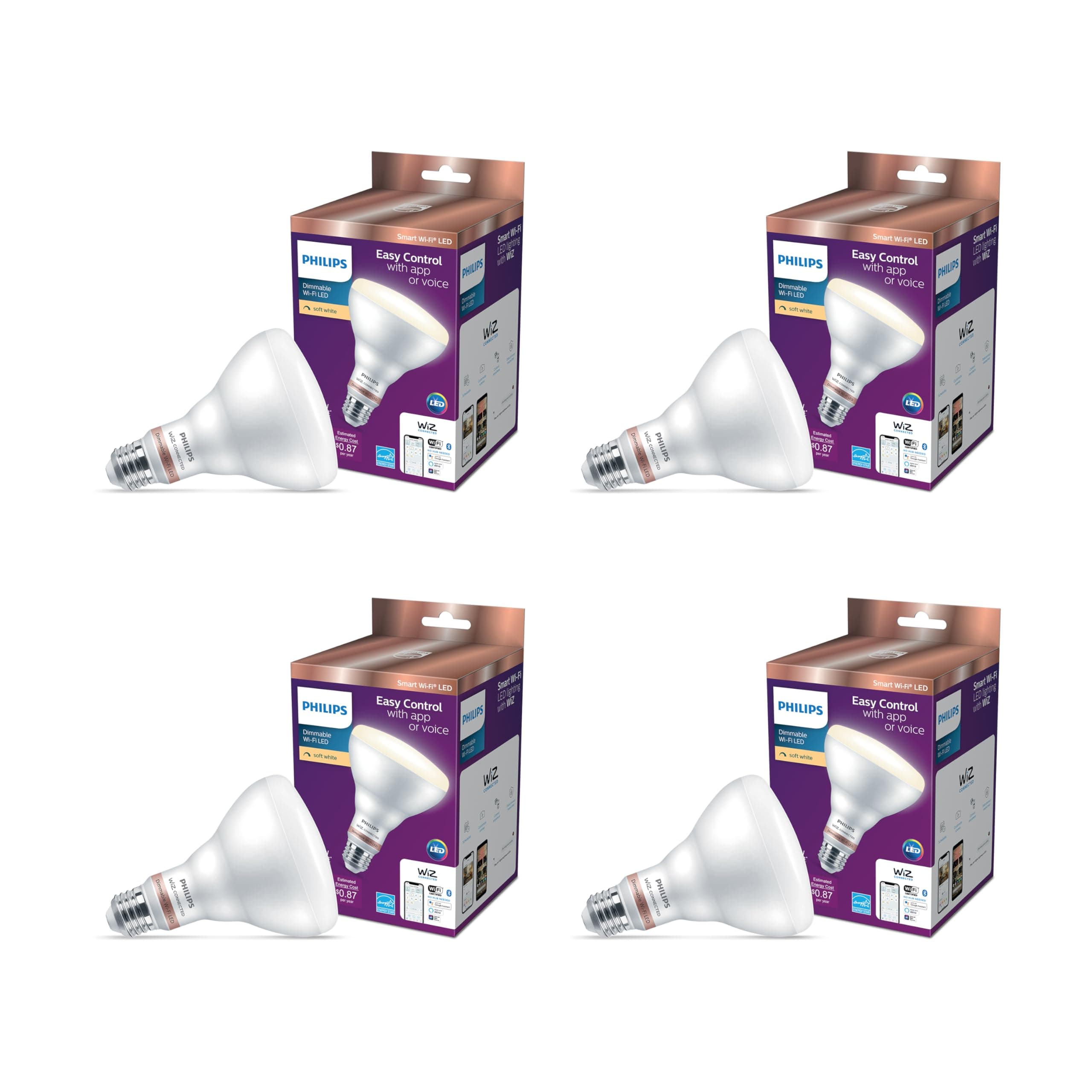 PHILIPS 7.2BR30/Wi-Fi BLE DIM/927 4/1PF - Pack of 4