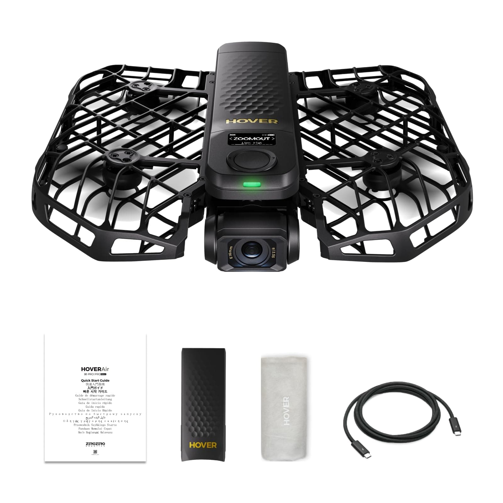 HOVERAir X1 PROMAX Standard, 8K Action Flying Camera, Foldable Follow Drone | 42 KM/H Follow Speed, 10+ Fully Automatic Flight Modes, Fly Anywhere with OmniTerrain, SmoothCapture 2.0