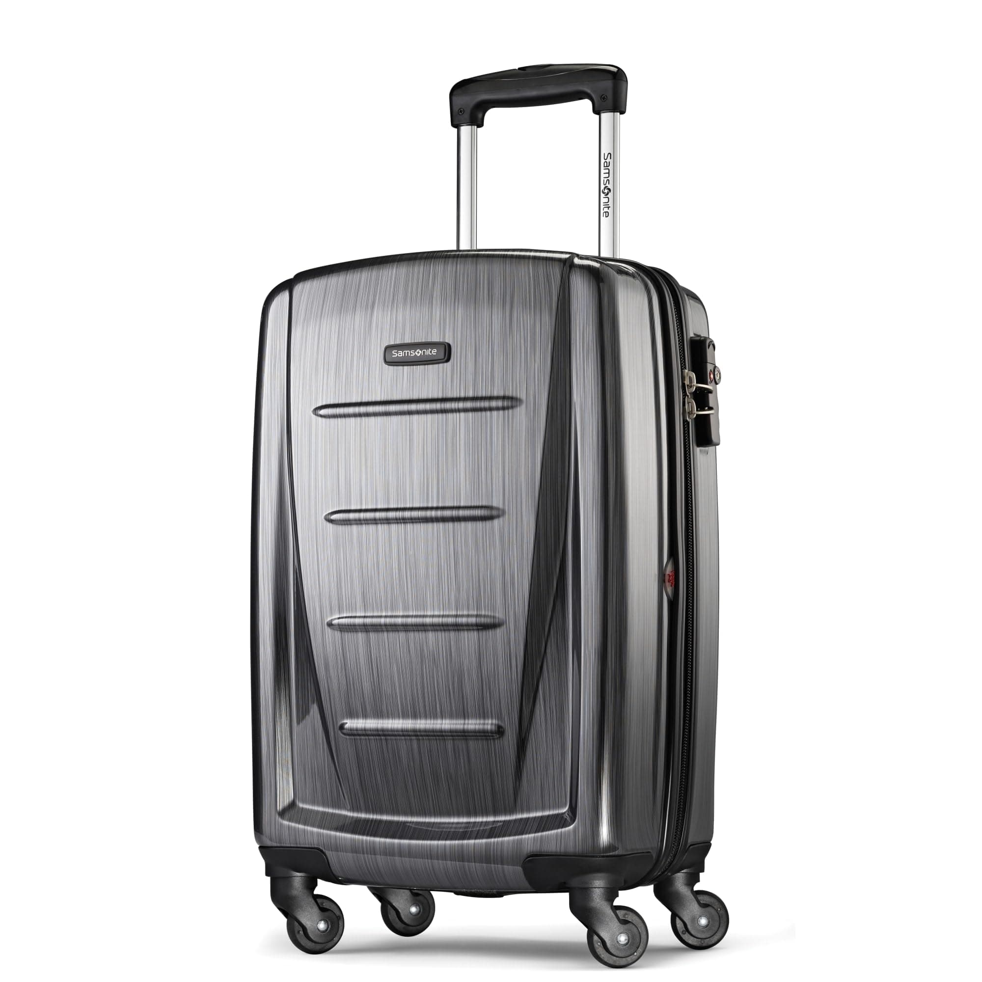 Samsonite Winfield 2 - 20-Inch Hardside Luggage with 360° Spinner Wheels, TSA Lock, Airline Approved - Charcoal
