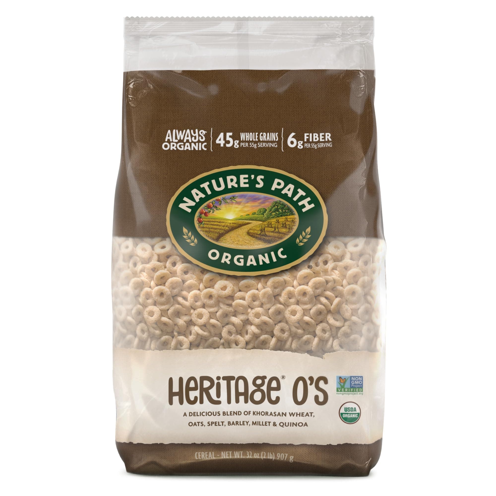 Nature's Path Organic Heritage O's Cereal, 32 oz (Pack of 6)