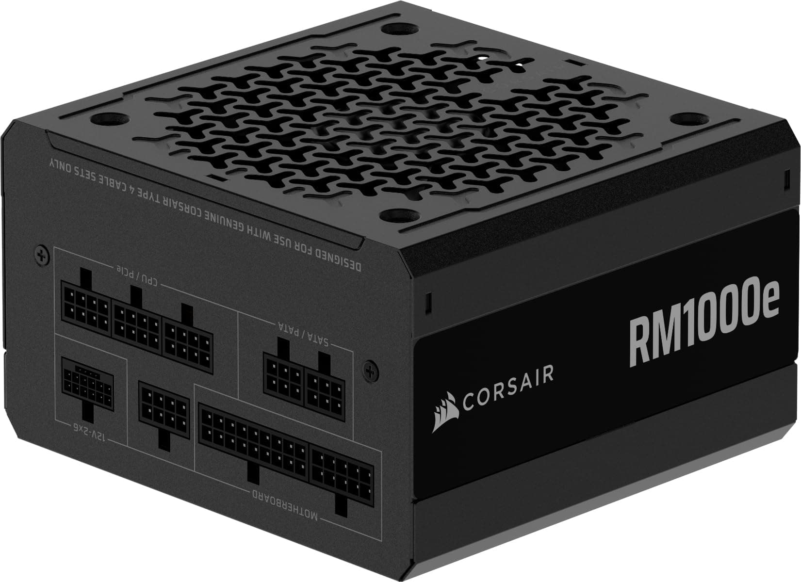 CORSAIR RM1000e (2025) ATX 3.1 PCIe 5.1 Ready 1000W Power Supply – Black | Native 12V-2x6 Cable Included, Low-Noise, Fully Modular, Cybenetics Gold, Modern Standby Mode, NA