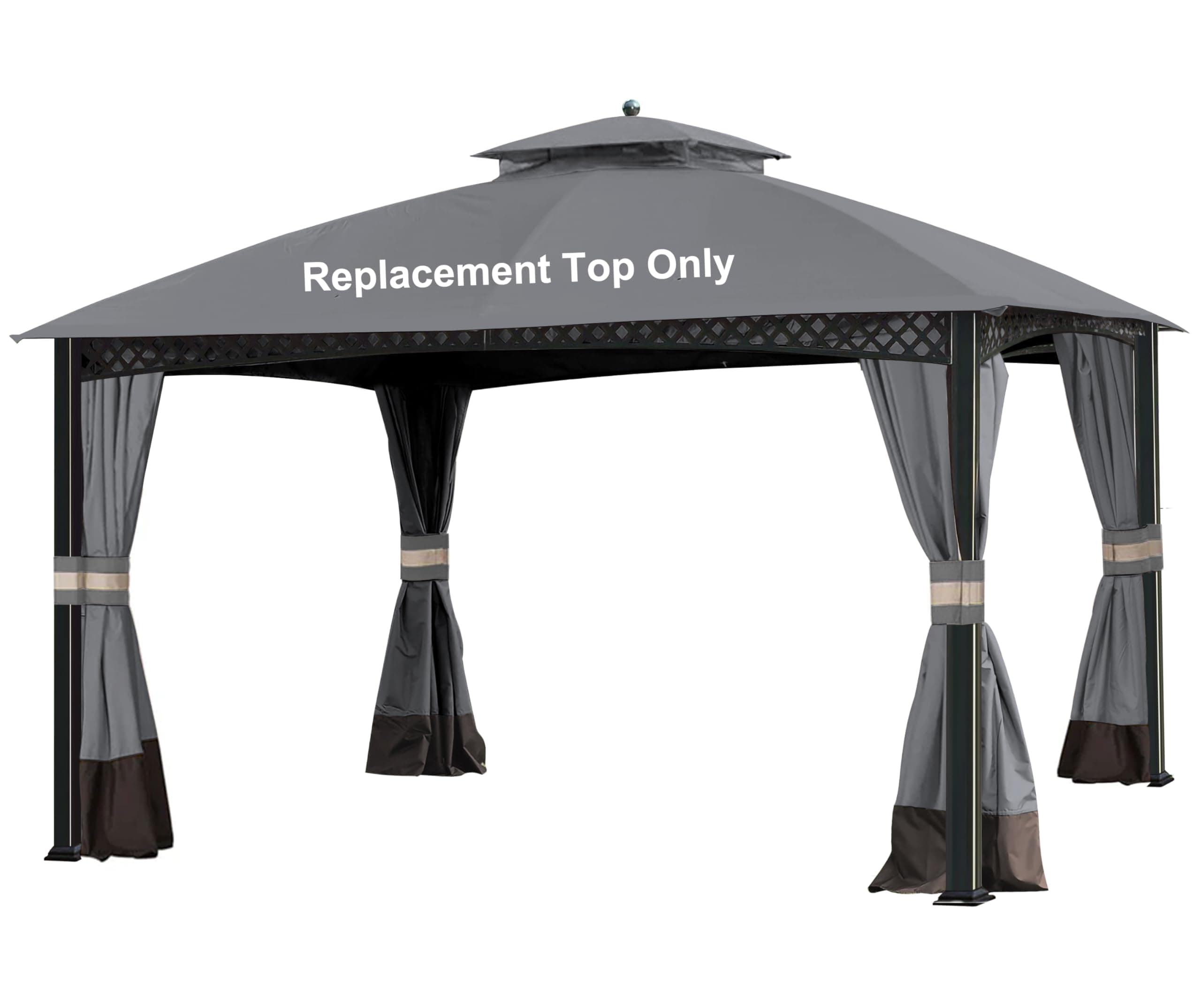 SCOCANOPY Gary Replacement Top for 10X12Ft Oakmont Gazebo L-GZ1188PST-A,Pinehurst Gazebo L-GZ1188PST