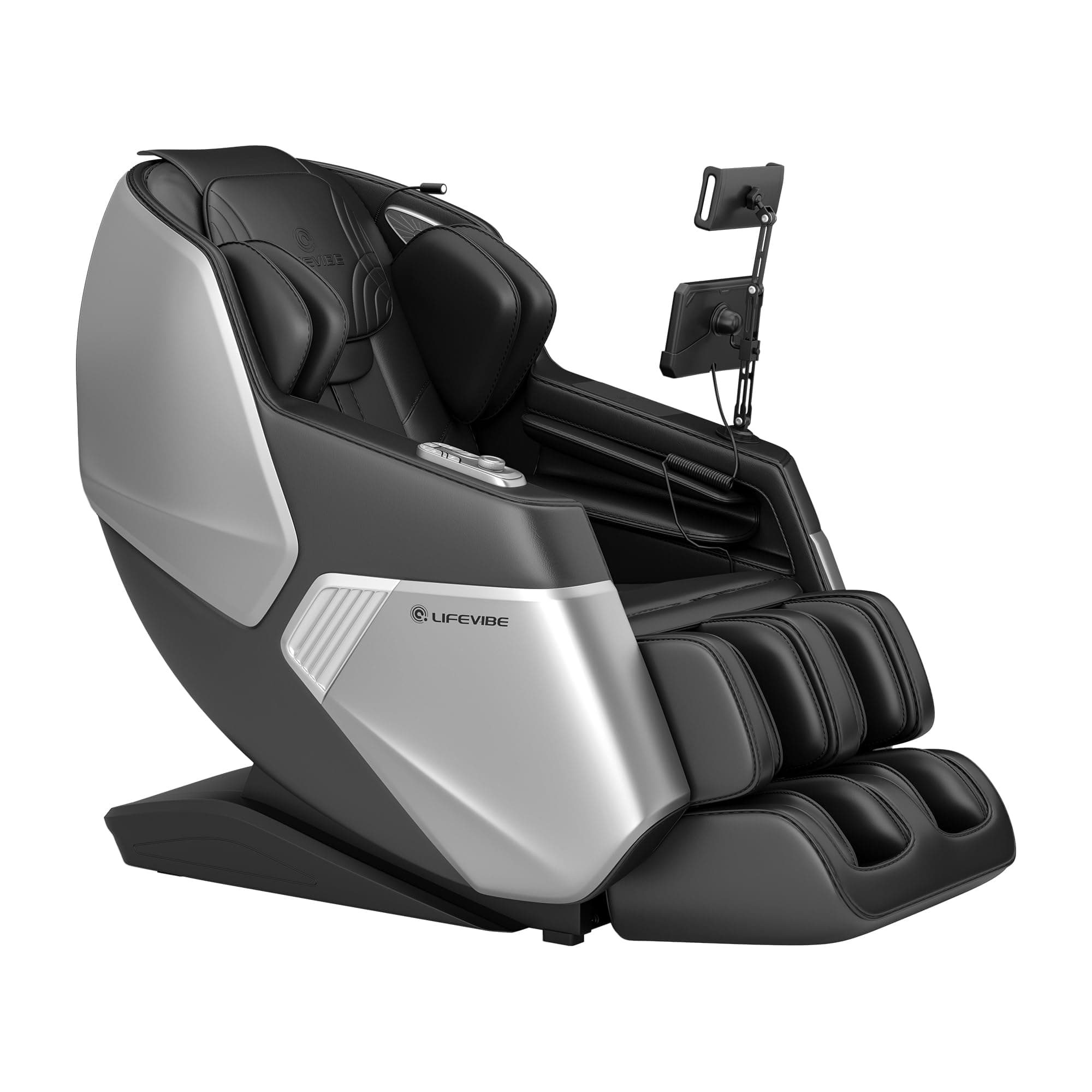 Lifevibe Sonic Wave Massage Chair Full Body VibroAcoustic | SL-Track Zero Gravity Recline, 25 Auto Modes, Yoga Stretch, Smart Body Scan, Extendable Footrest, Reading Lamp, White