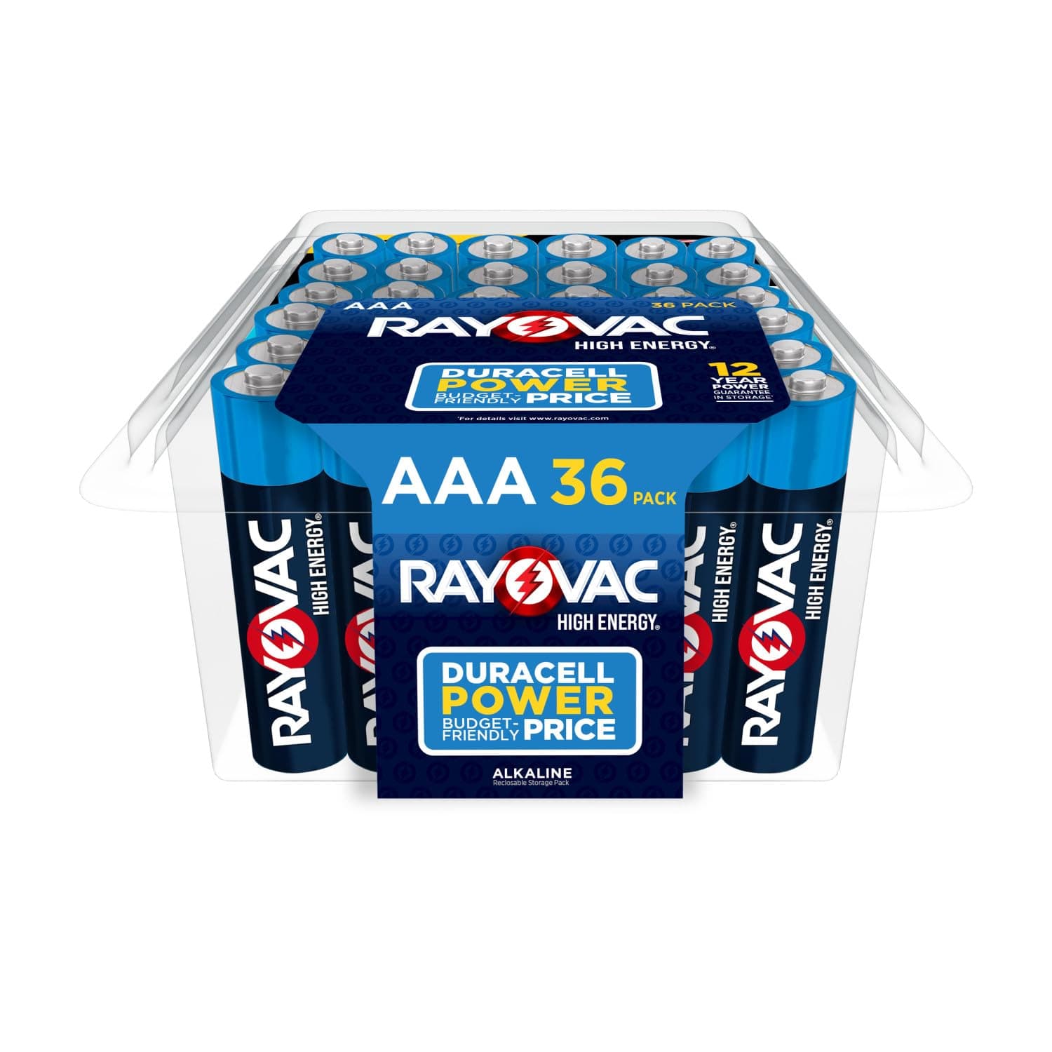 Rayovac High Energy AAA Batteries (36 Pack), Alkaline Triple A Batteries