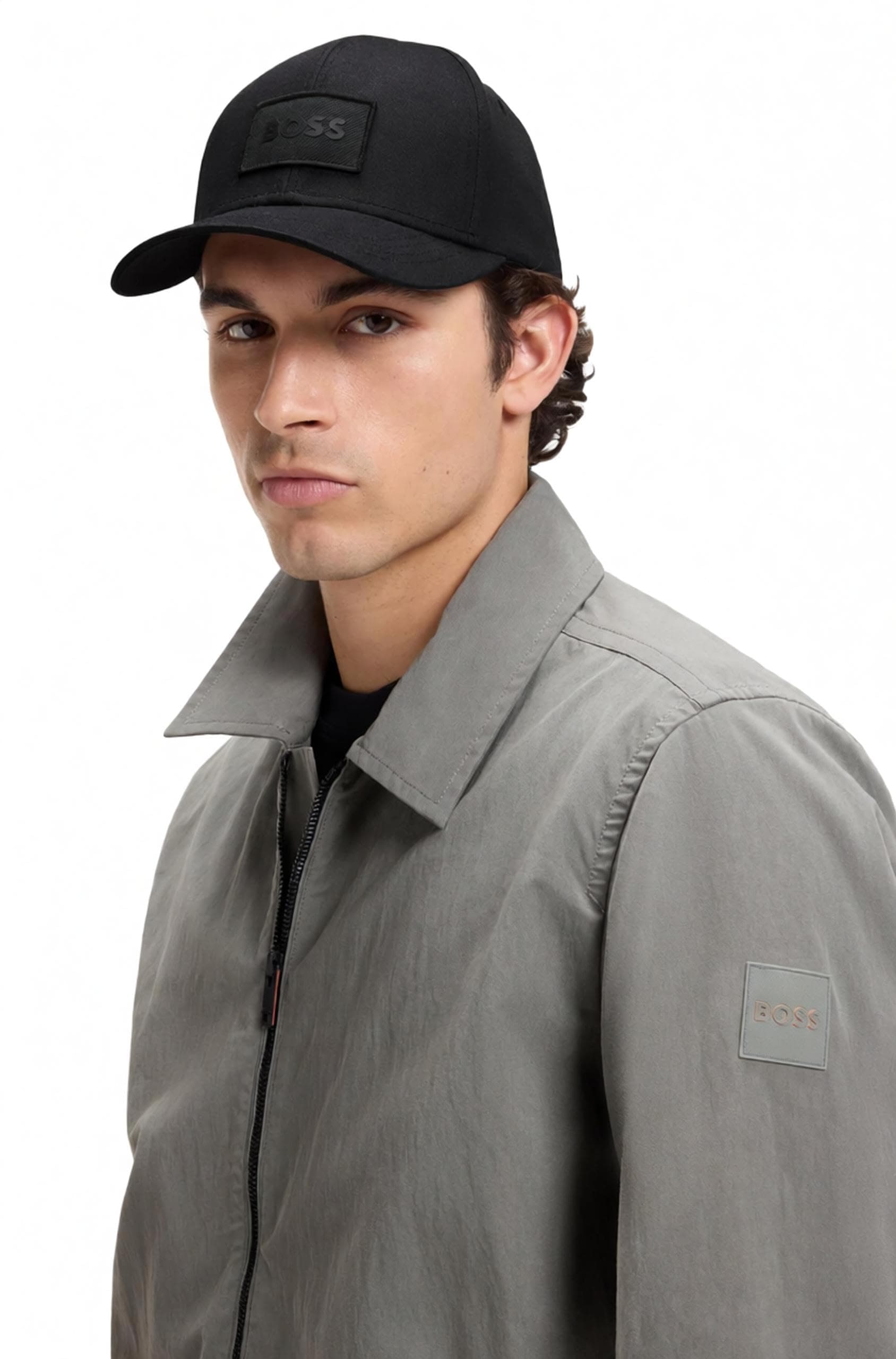 BOSS Men's Logo Block Twill Hat