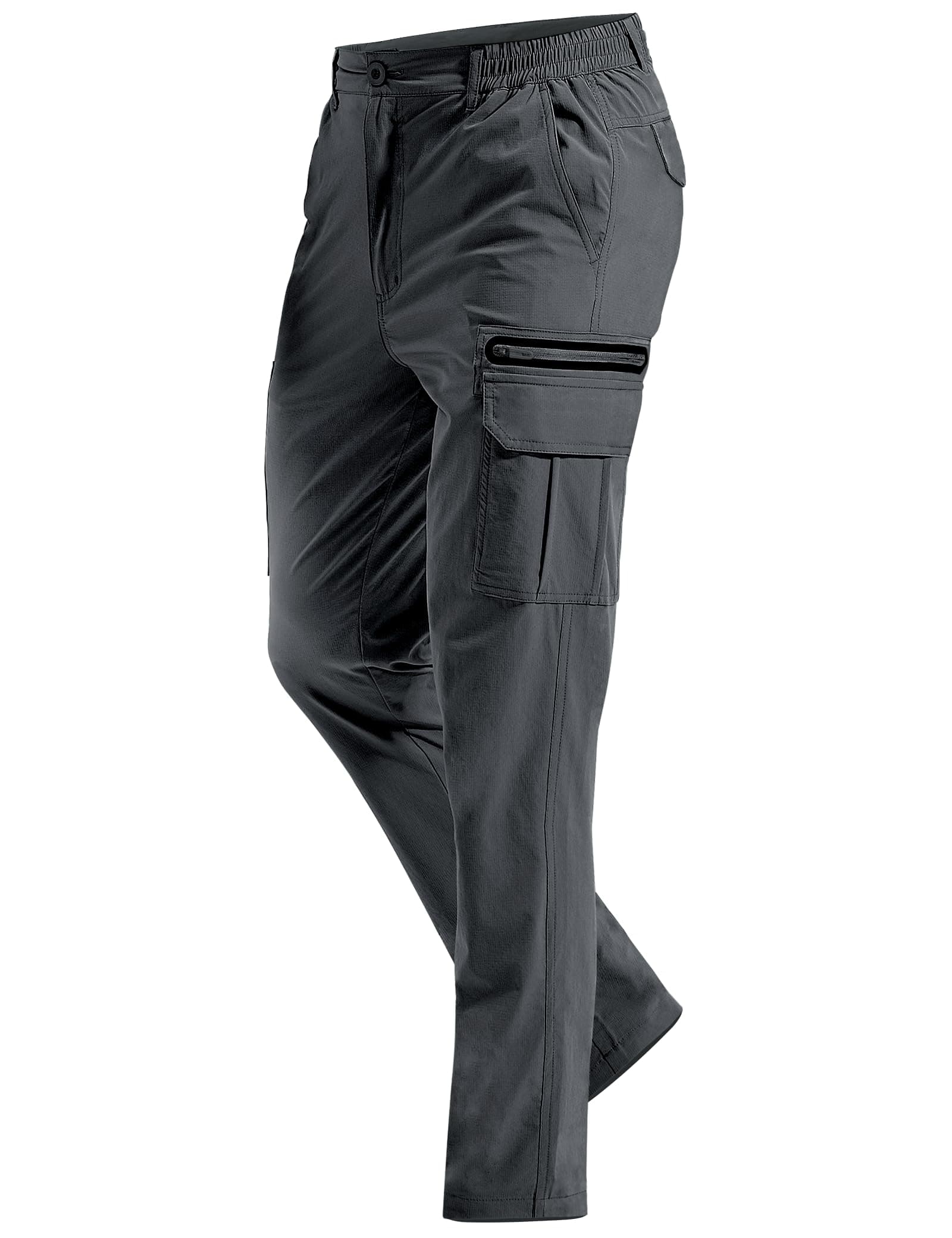 MOURCE Hiking Pants Men Lightweight Quick-Dry - Water Resistant Stretch Travel Pants with 7 Pockets for Outdoor Fishing