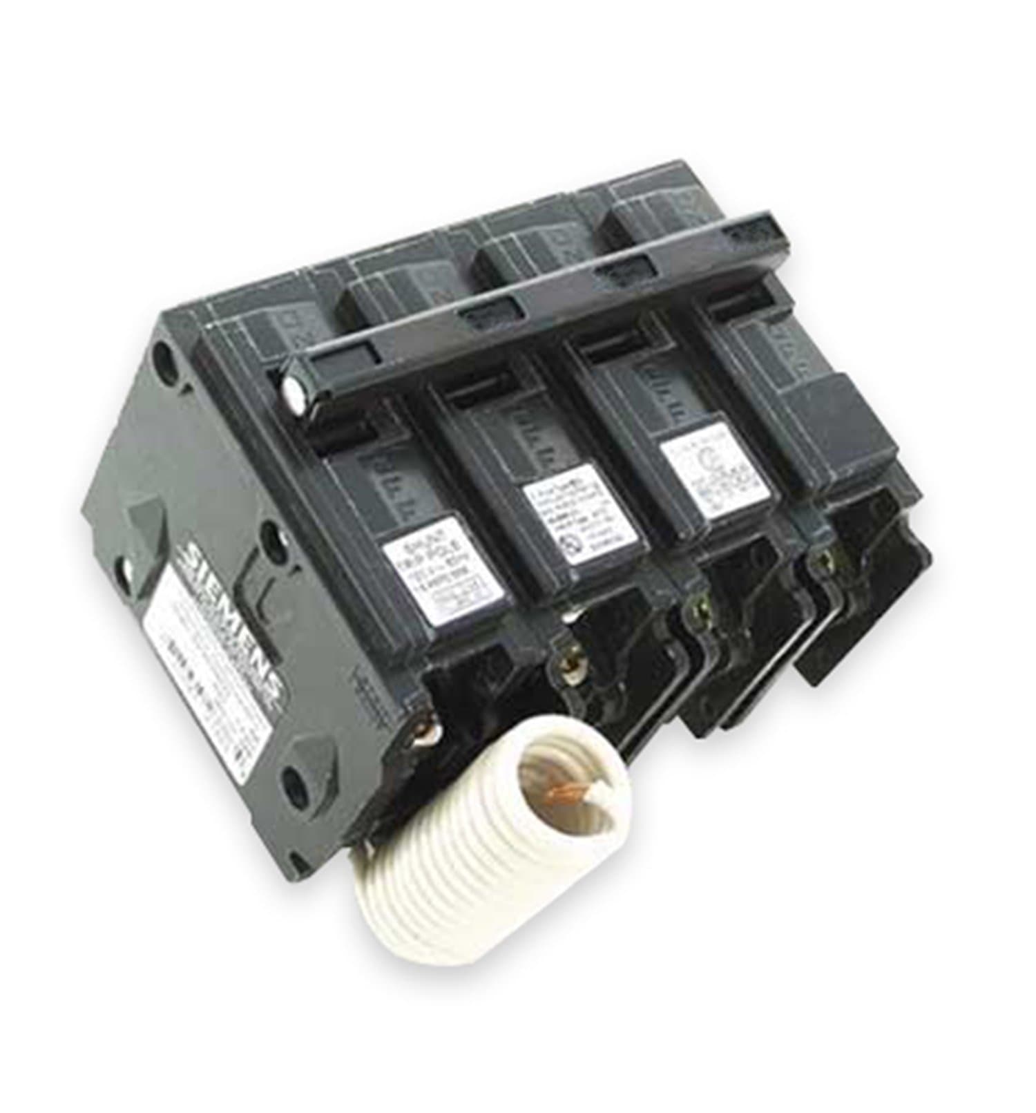 Siemens Q38000S01 240-Volt type MP-T 80-Amp Circuit Breaker with 120-Volt Shunt Trip Three pole
