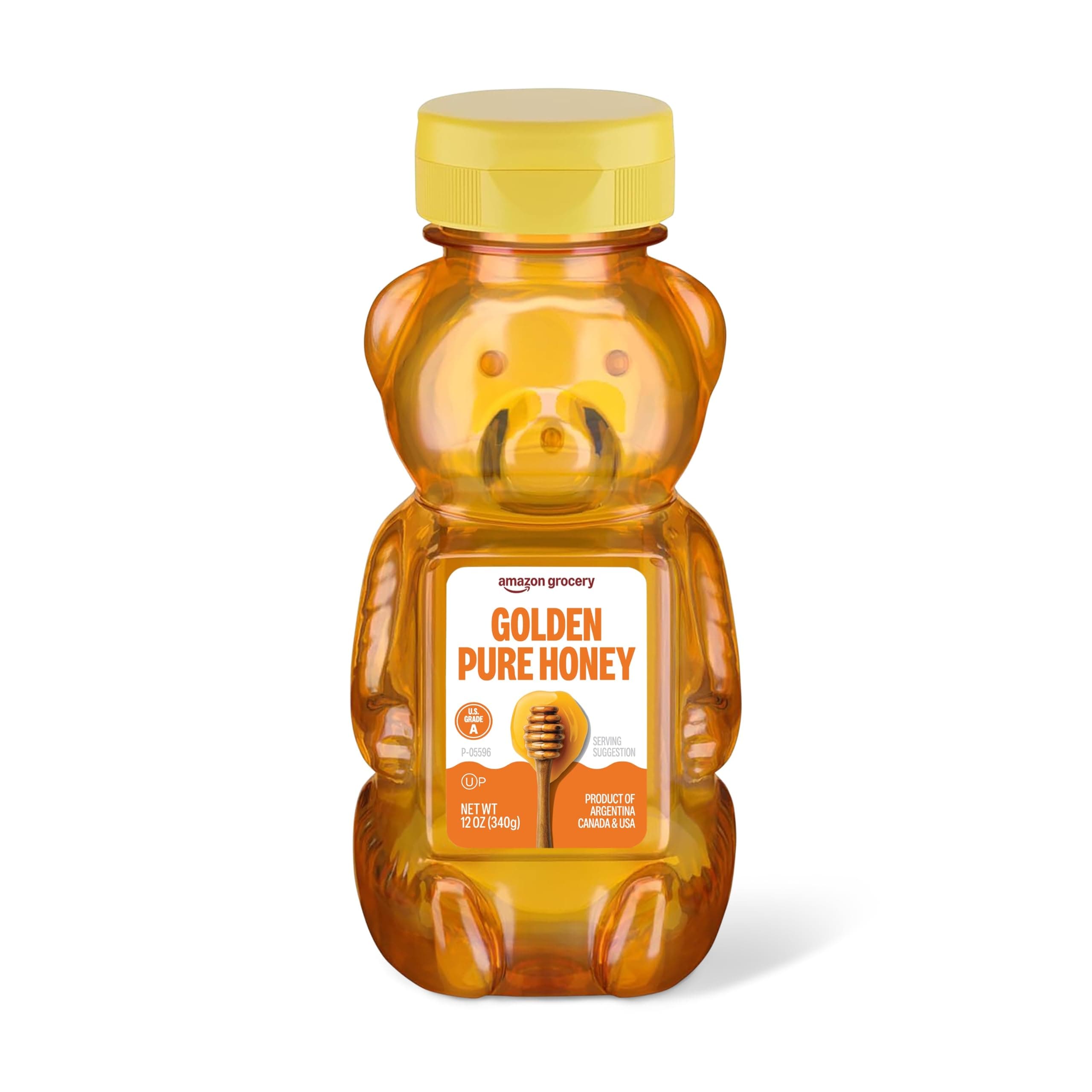 Amazon Grocery, Golden Pure Honey, 12 Oz