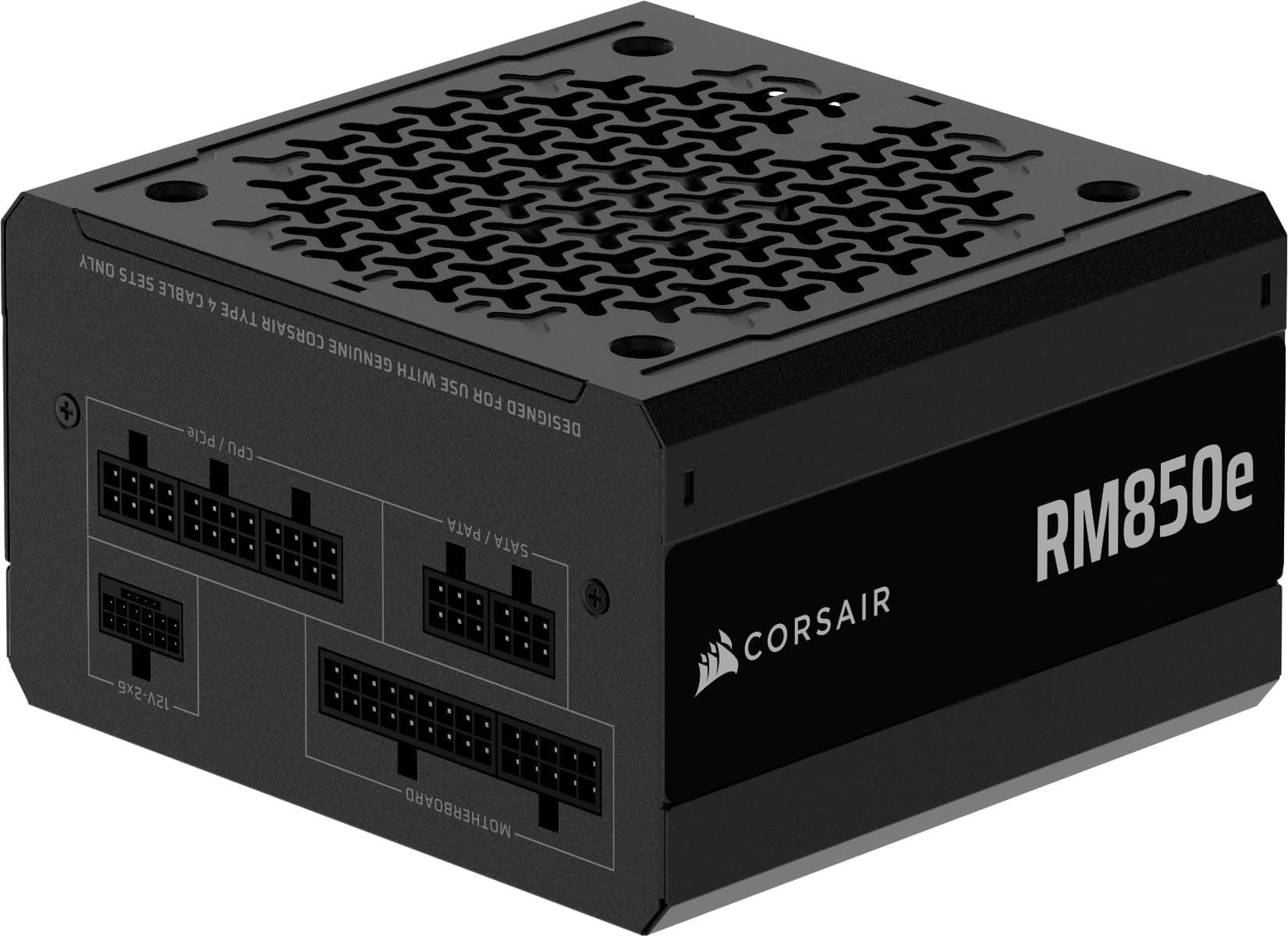 CORSAIR RM850e (2025) ATX 3.1 PCIe 5.1 Ready 850W Power Supply – Black | Native 12V-2x6 Cable Included, Low-Noise, Fully Modular, Cybenetics Gold, Modern Standby Mode, NA