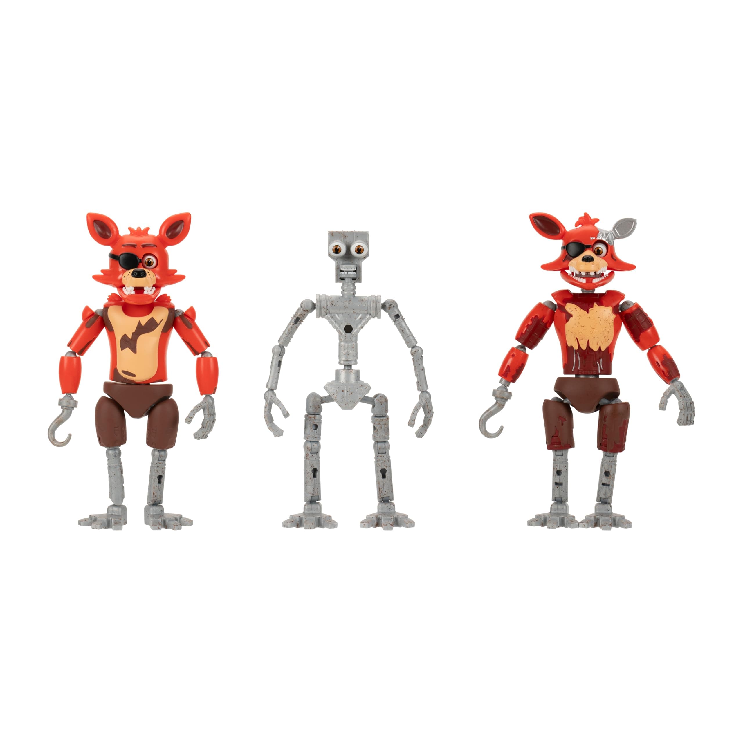Five Nights at Freddy’s 6-Inch Endo-Series Collector Figure: Endo-1 with Classic Foxy and Withered Foxy Pieces - Articulated Figure with Classic and Withered Parts