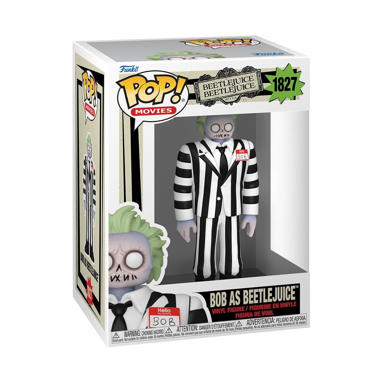 Funko POP! Movies: Beetlejuice 2 - BOB en Beetlejuice - Figurine | Official Comedy Merch - Collectable Vinyl Figurine for Shelf Display - Birthday Gift Idea for Fans and Collectors