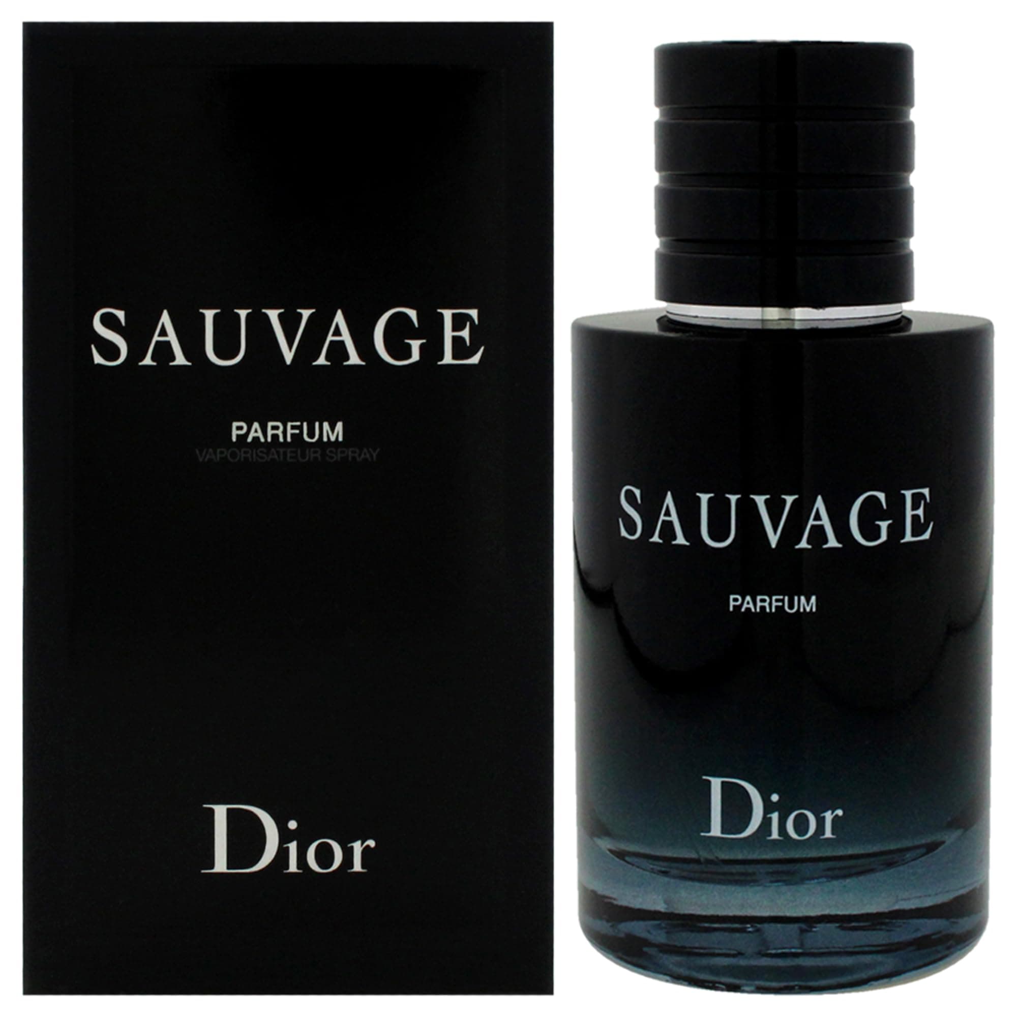Dior Sauvage Parfum Spray for Men 2.0 Ounces, clear